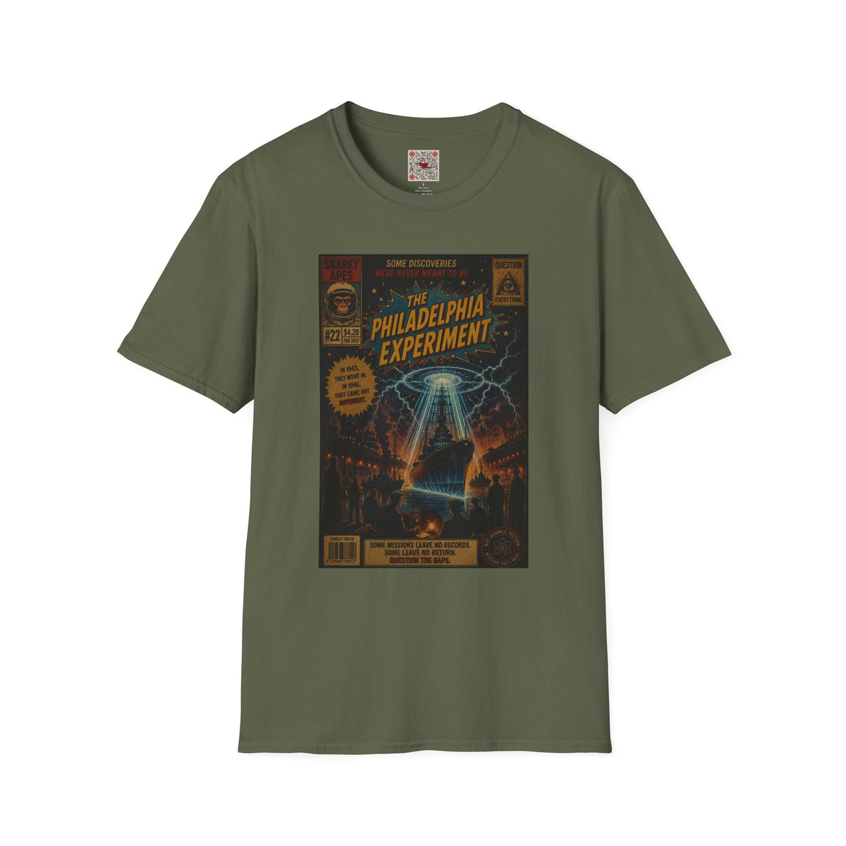 Philadelphia Experiment T-Shirt — Vintage UFO Conspiracy Graphic Tee