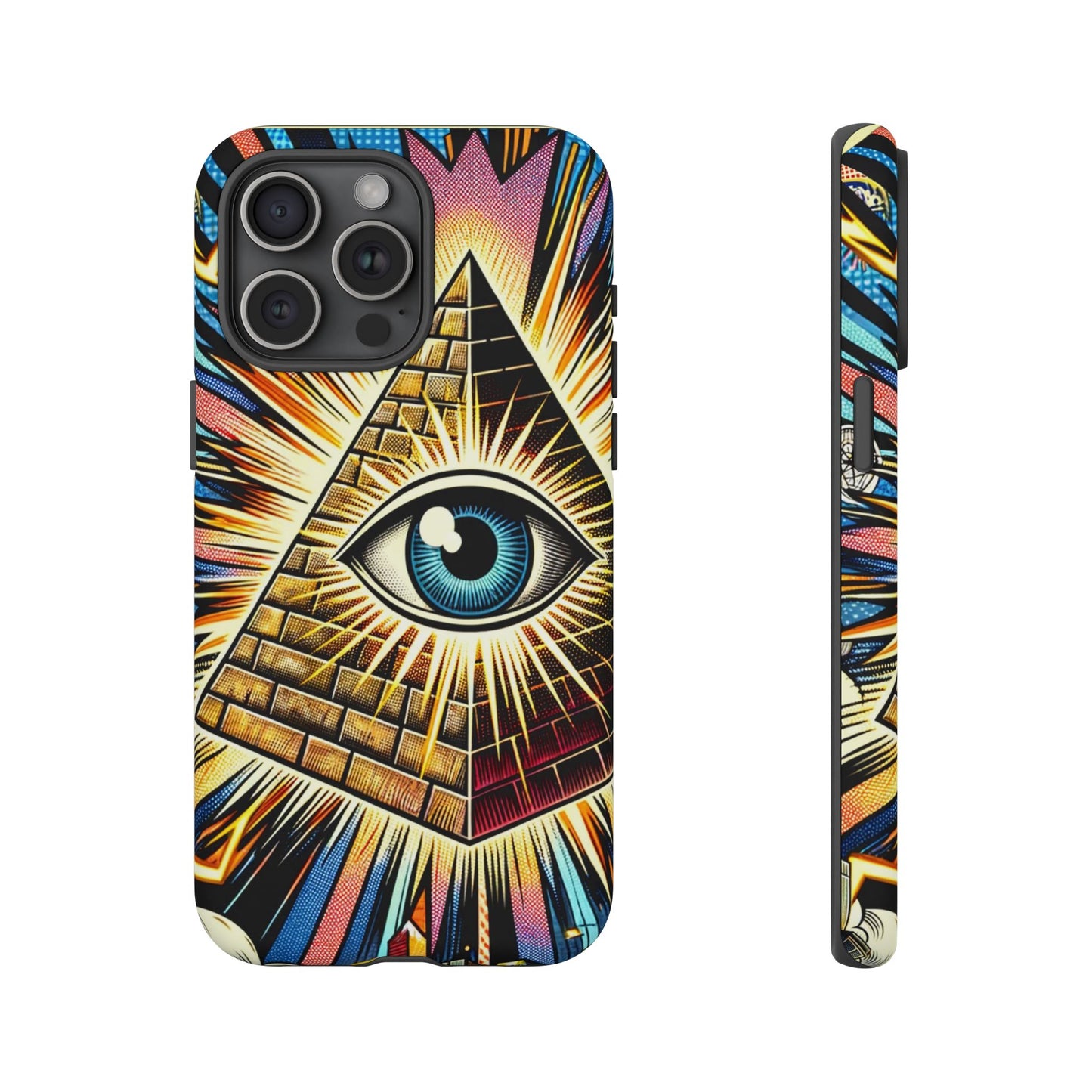 All-Seeing Pyramid Phone Case — Eye of Providence iPhone Case, Mystical Esoteric Protective Cover