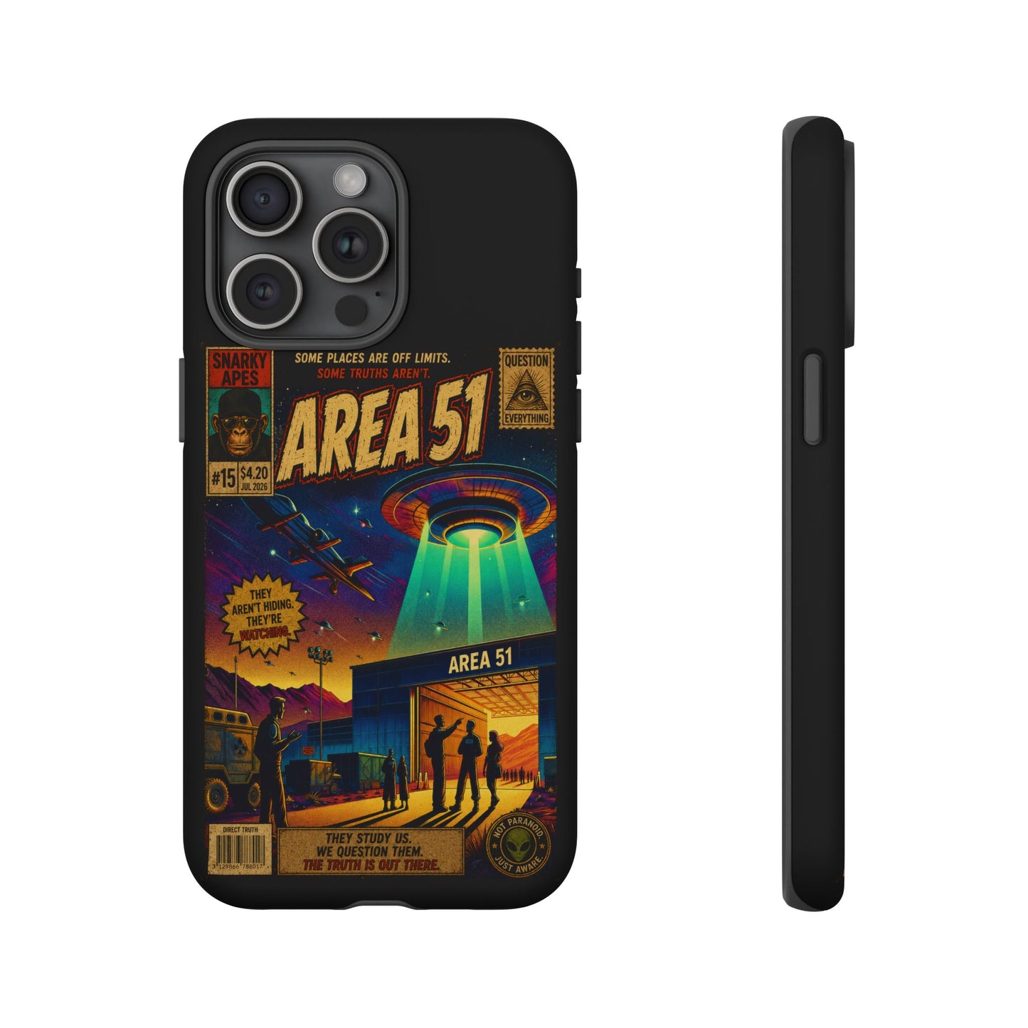 Area 51 Retro UFO Phone Case