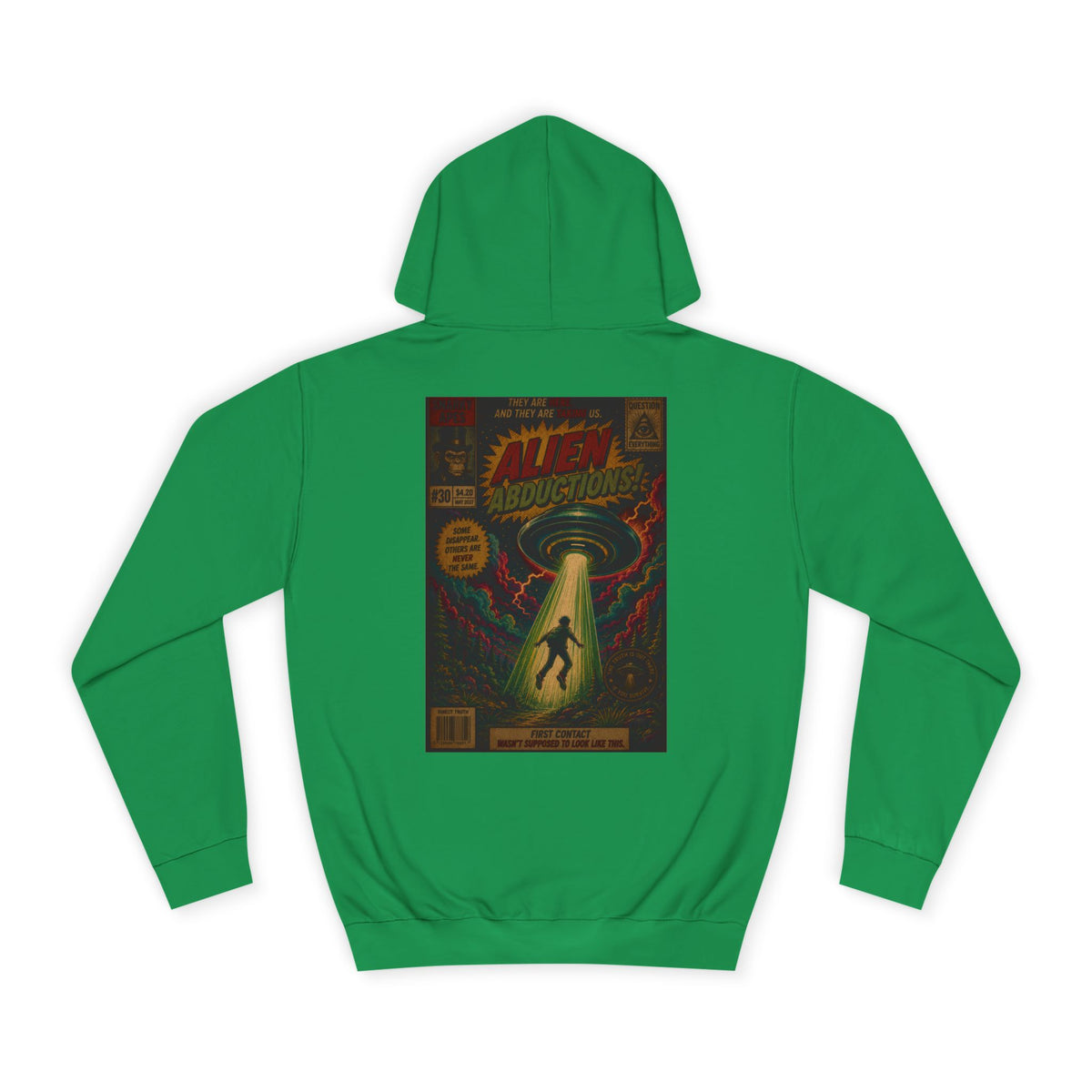 Alien Abduction Vintage Comic Hoodie