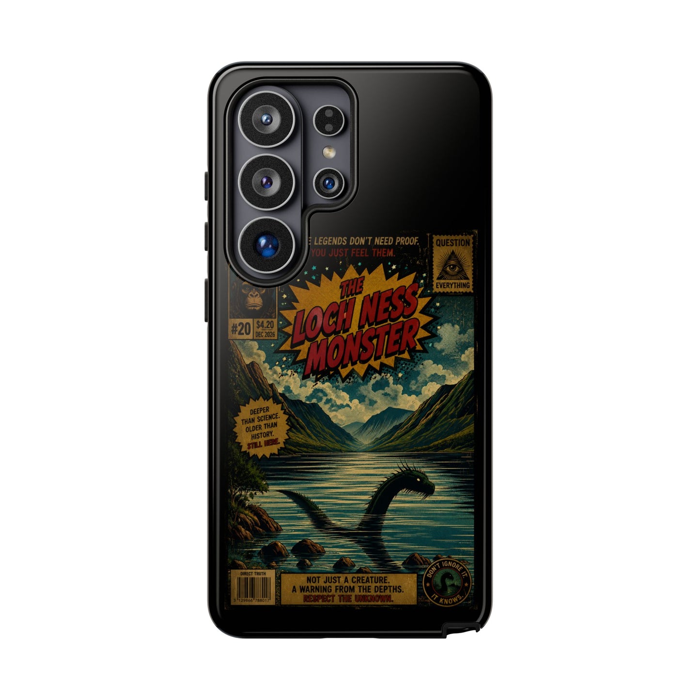 Phone Case — Retro 'Loch Ness Monster' Comic Art Protective Cover