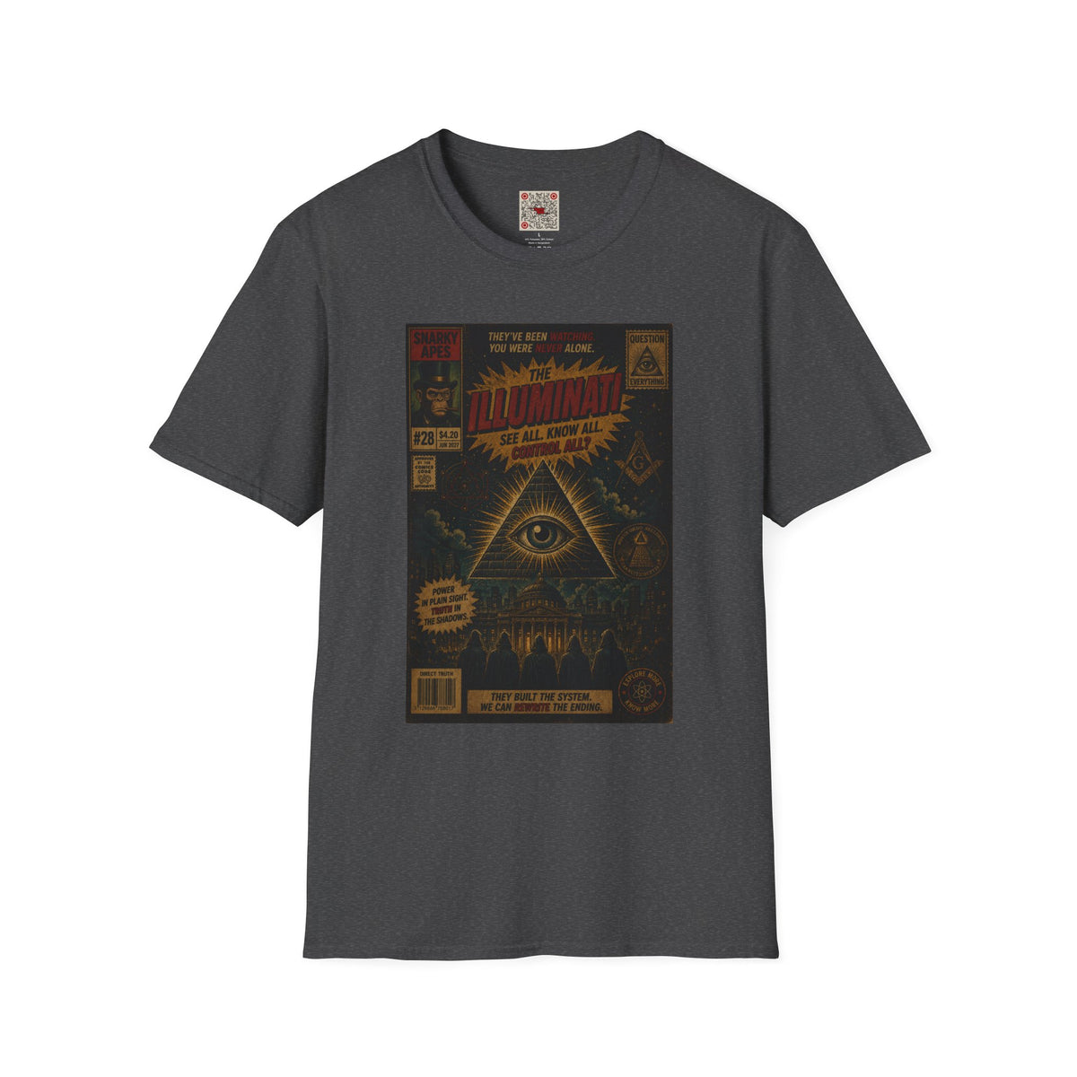 Illuminati Graphic T‑Shirt – Retro All‑Seeing Eye Design