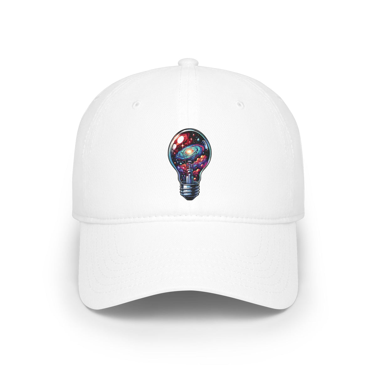 Galaxy Lightbulb Baseball Cap – Cosmic Idea Embroidered Hat