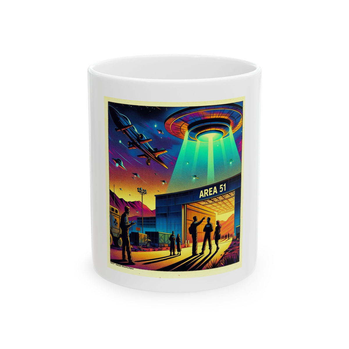 Area 51 Alien Abduction Ceramic Mug (11oz & 15oz)