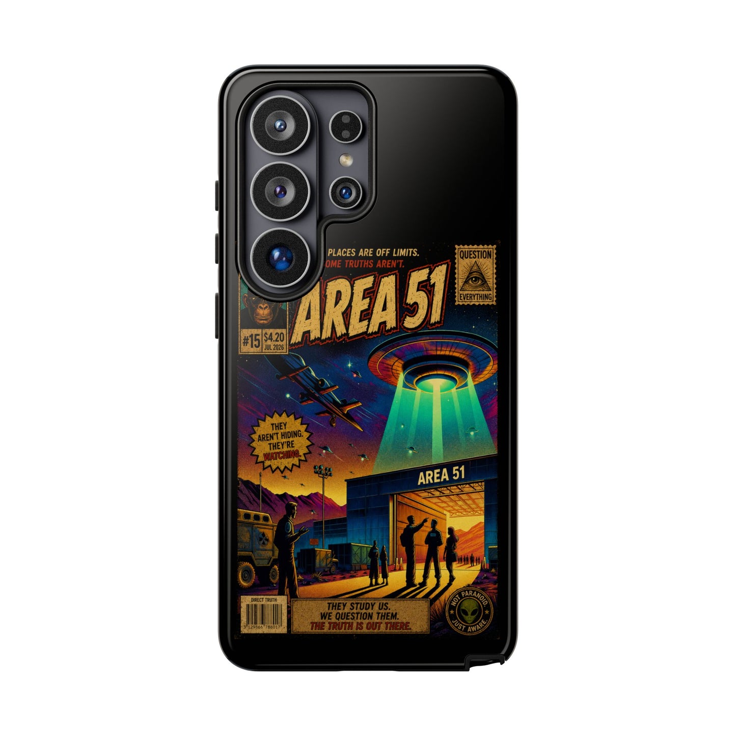 Area 51 Retro UFO Phone Case