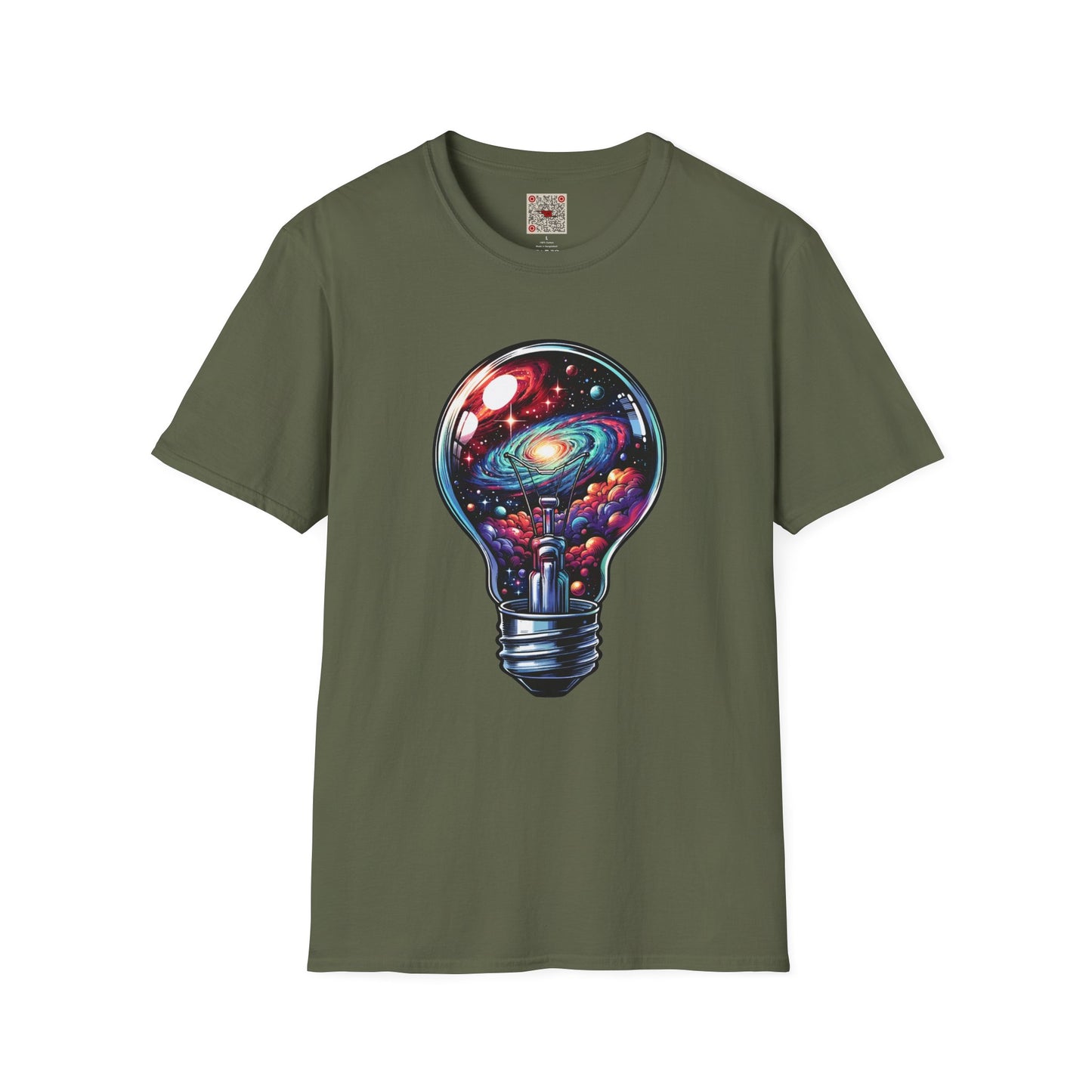 Galaxy Lightbulb T-Shirt — Cosmic Imagination Retro Space Tee
