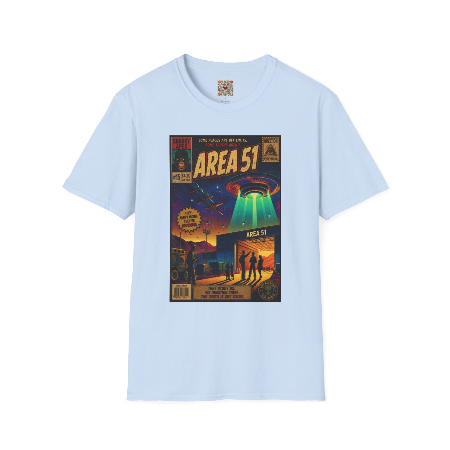 Area 51 UFO T-Shirt — Retro Alien Abduction Graphic Tee