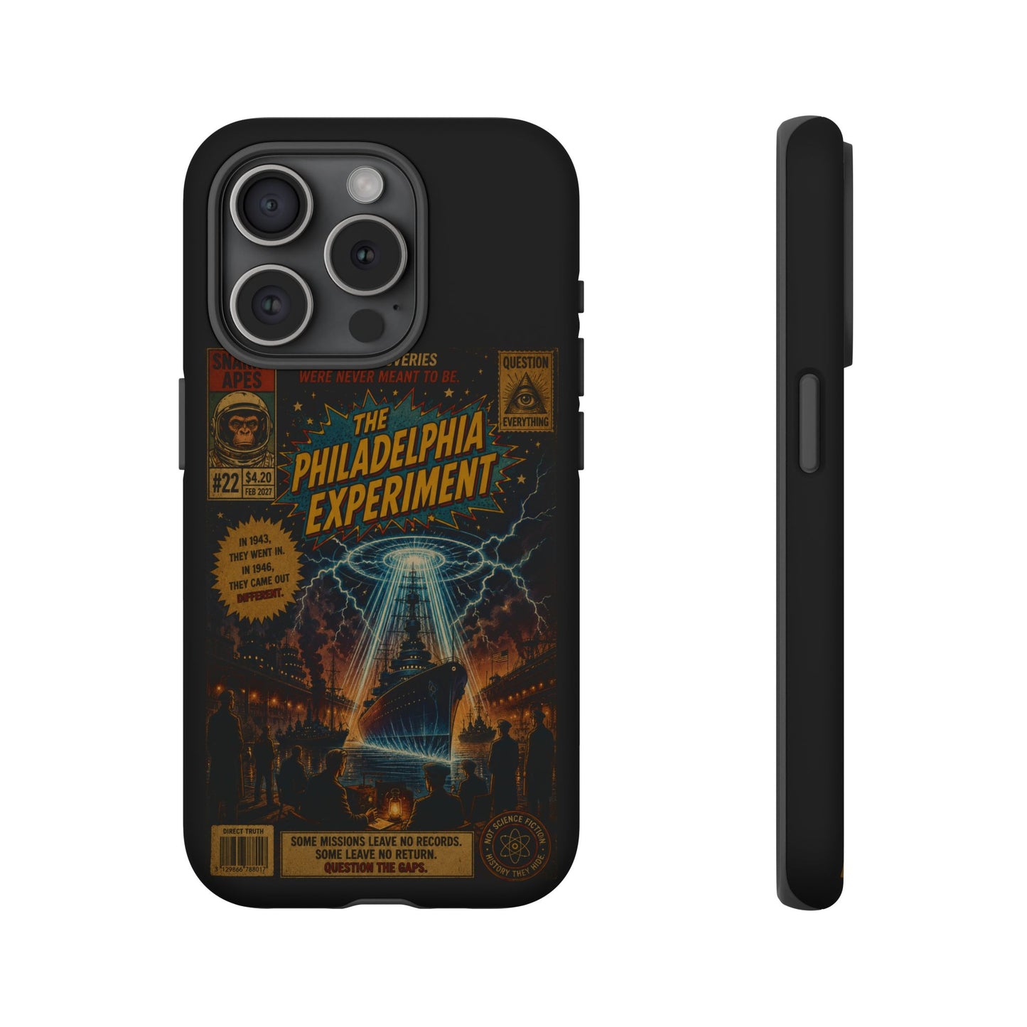 Phone Case — The Philadelphia Experiment Retro UFO Sci‑Fi Design