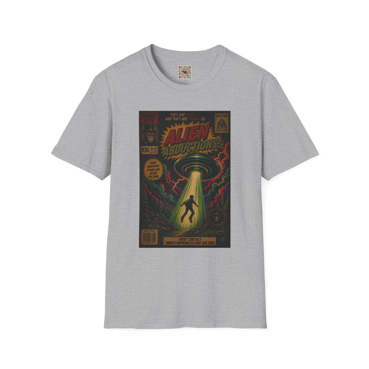 Alien Abductions T-Shirt — Retro Sci‑Fi Comic Art Tee