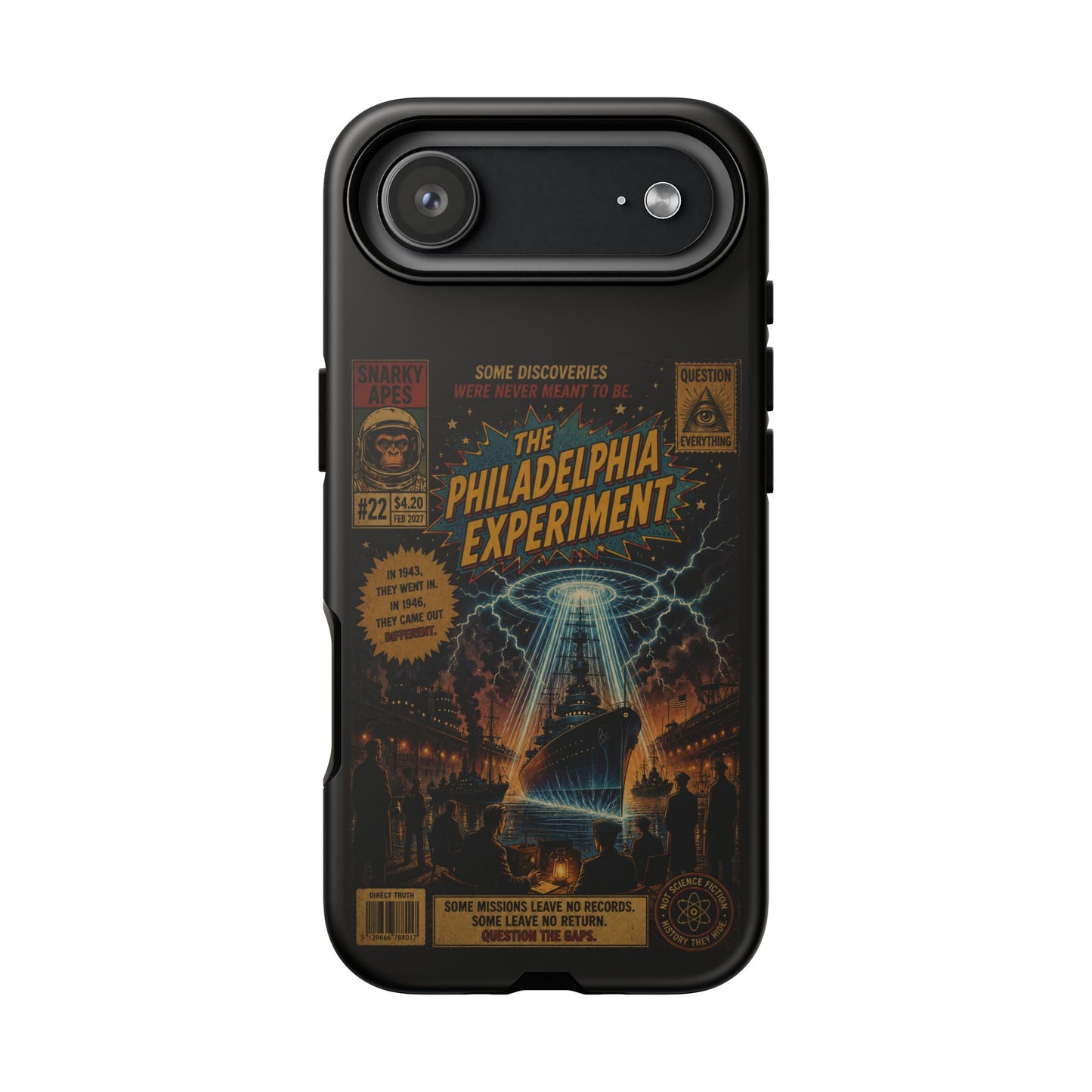 Phone Case — The Philadelphia Experiment Retro UFO Sci‑Fi Design