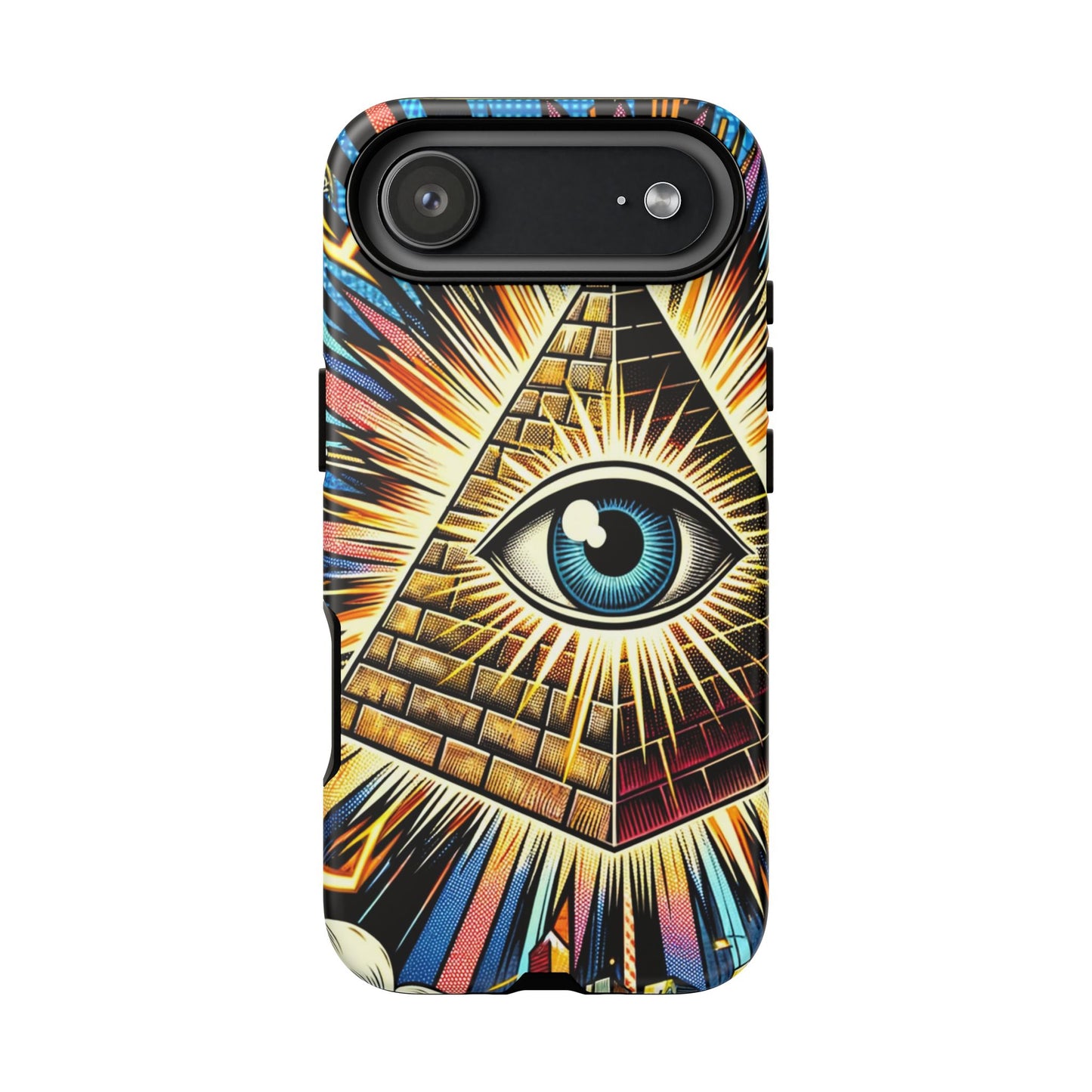 All-Seeing Pyramid Phone Case — Eye of Providence iPhone Case, Mystical Esoteric Protective Cover