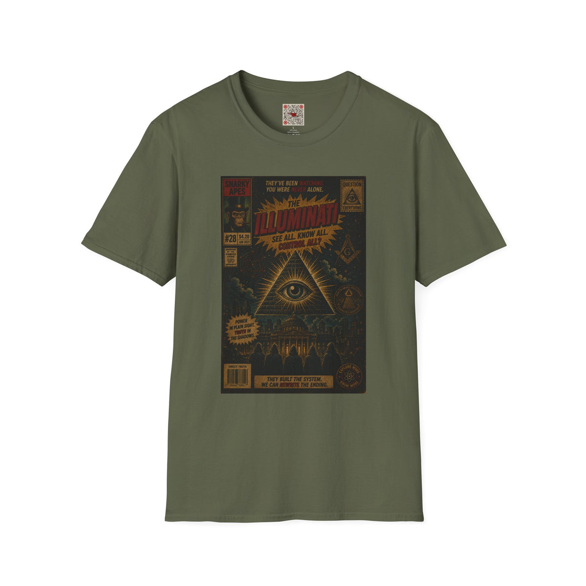 Illuminati Graphic T‑Shirt – Retro All‑Seeing Eye Design