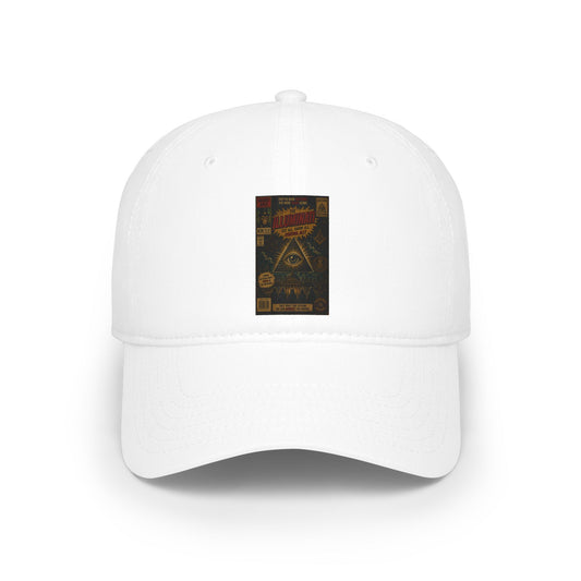 Low Profile Baseball Cap — Vintage Illuminati Poster Design
