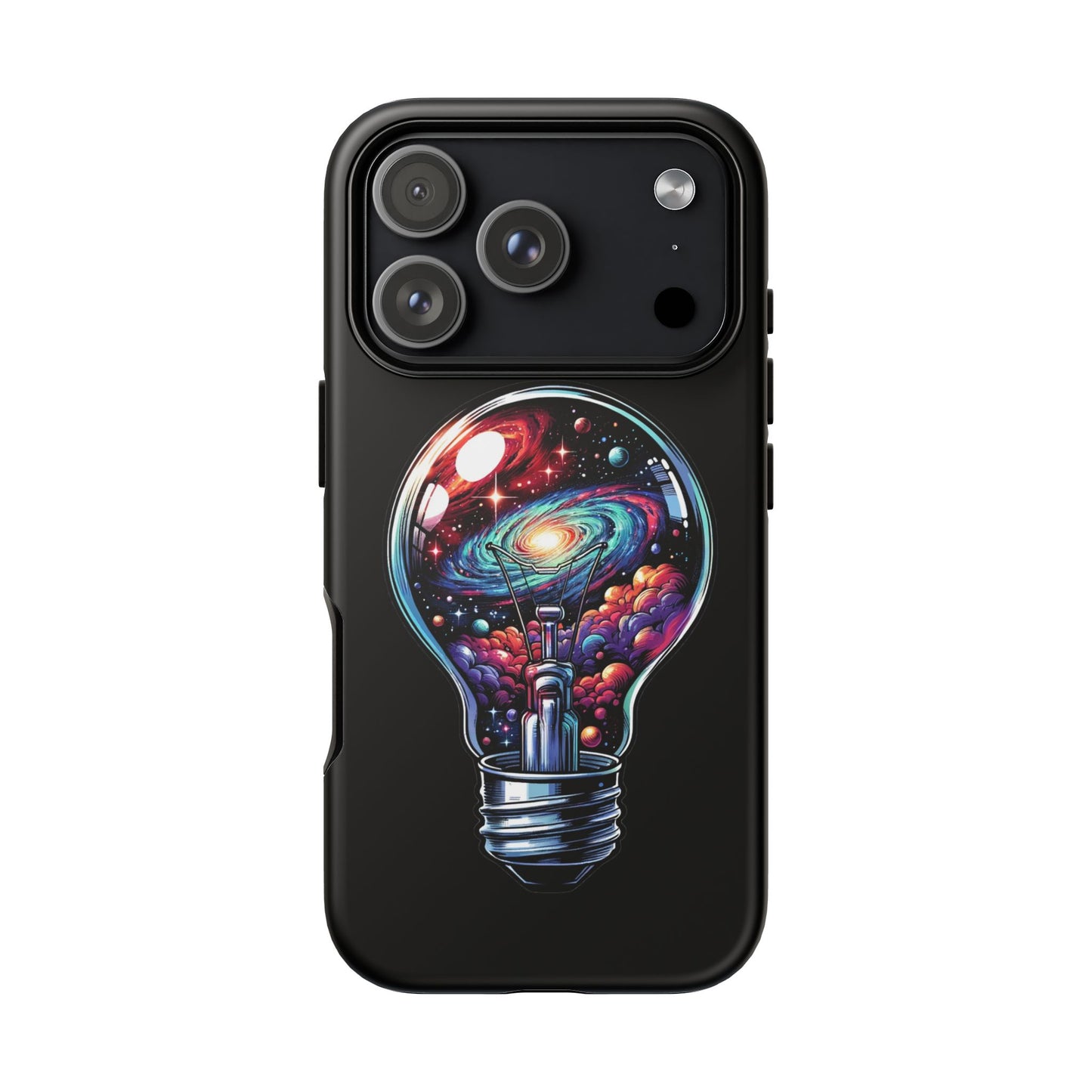 Galaxy Lightbulb Phone Case — Artistic Space iPhone Cover