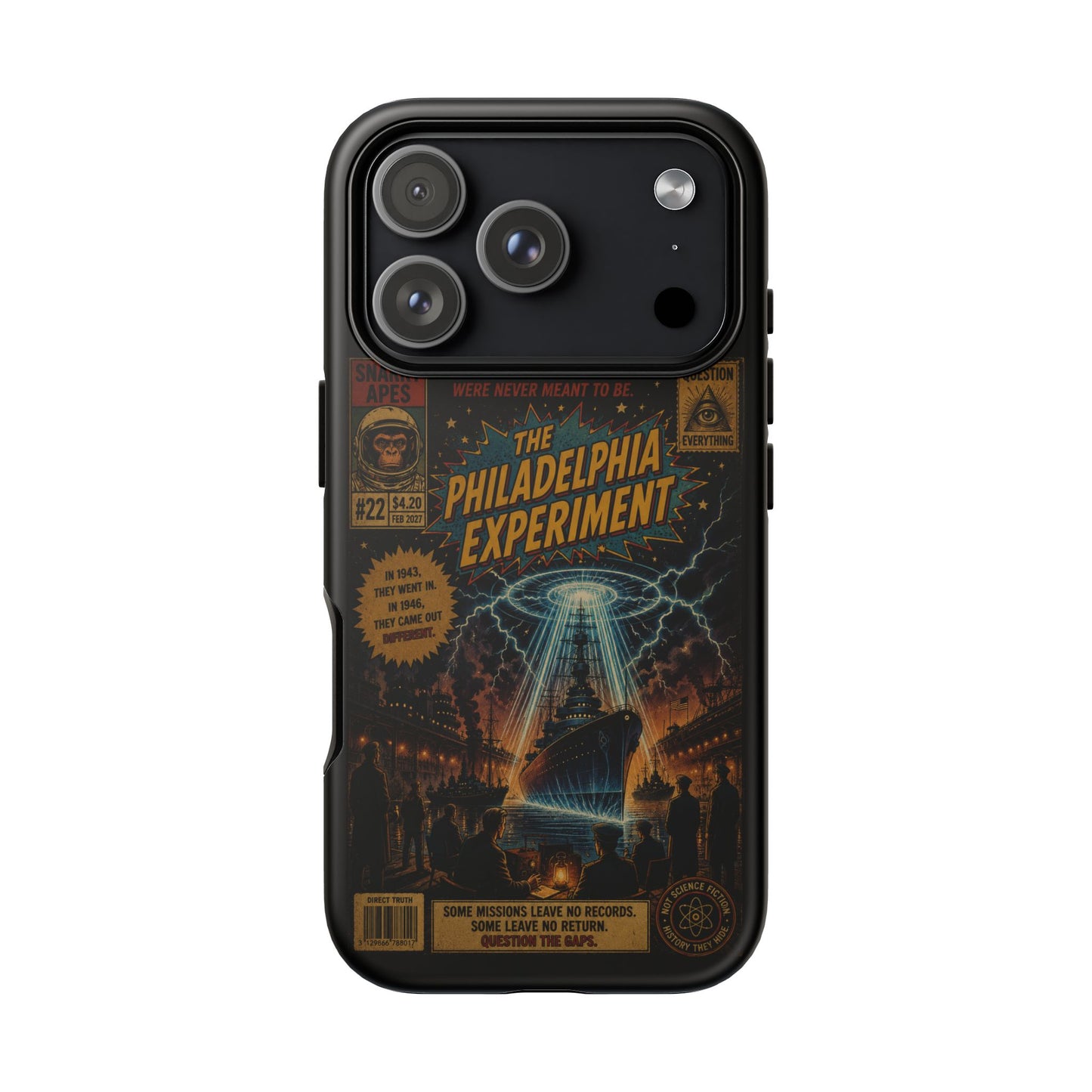 Phone Case — The Philadelphia Experiment Retro UFO Sci‑Fi Design
