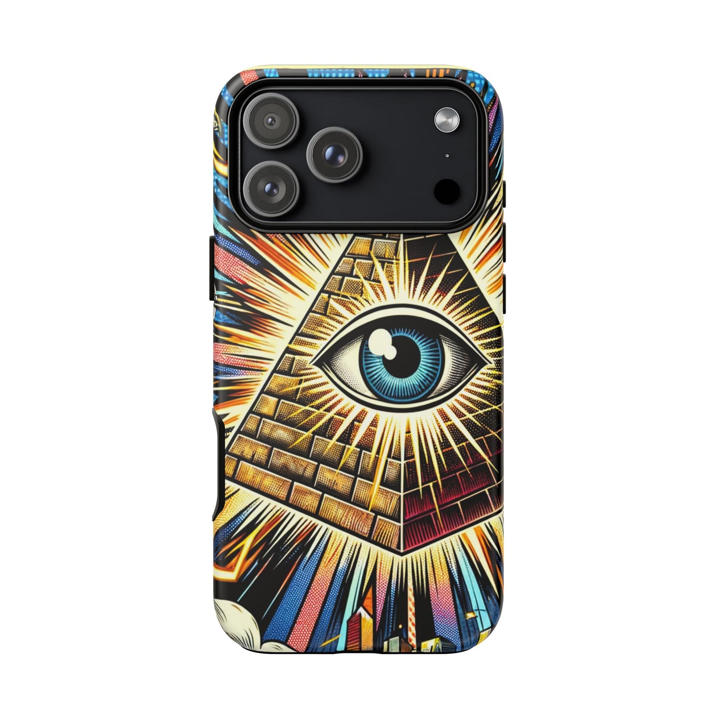 All-Seeing Pyramid Phone Case — Eye of Providence iPhone Case, Mystical Esoteric Protective Cover