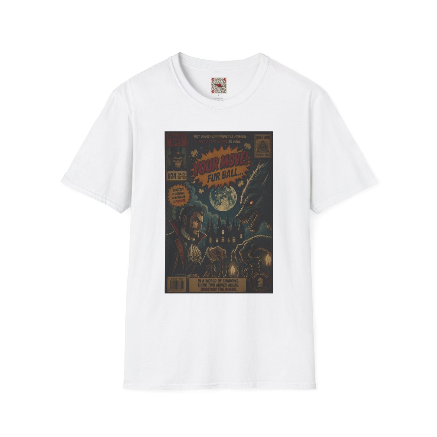 Retro Sci‑Fi Movie Poster T-Shirt — "Your Movie: Fur Ball" Graphic Tee