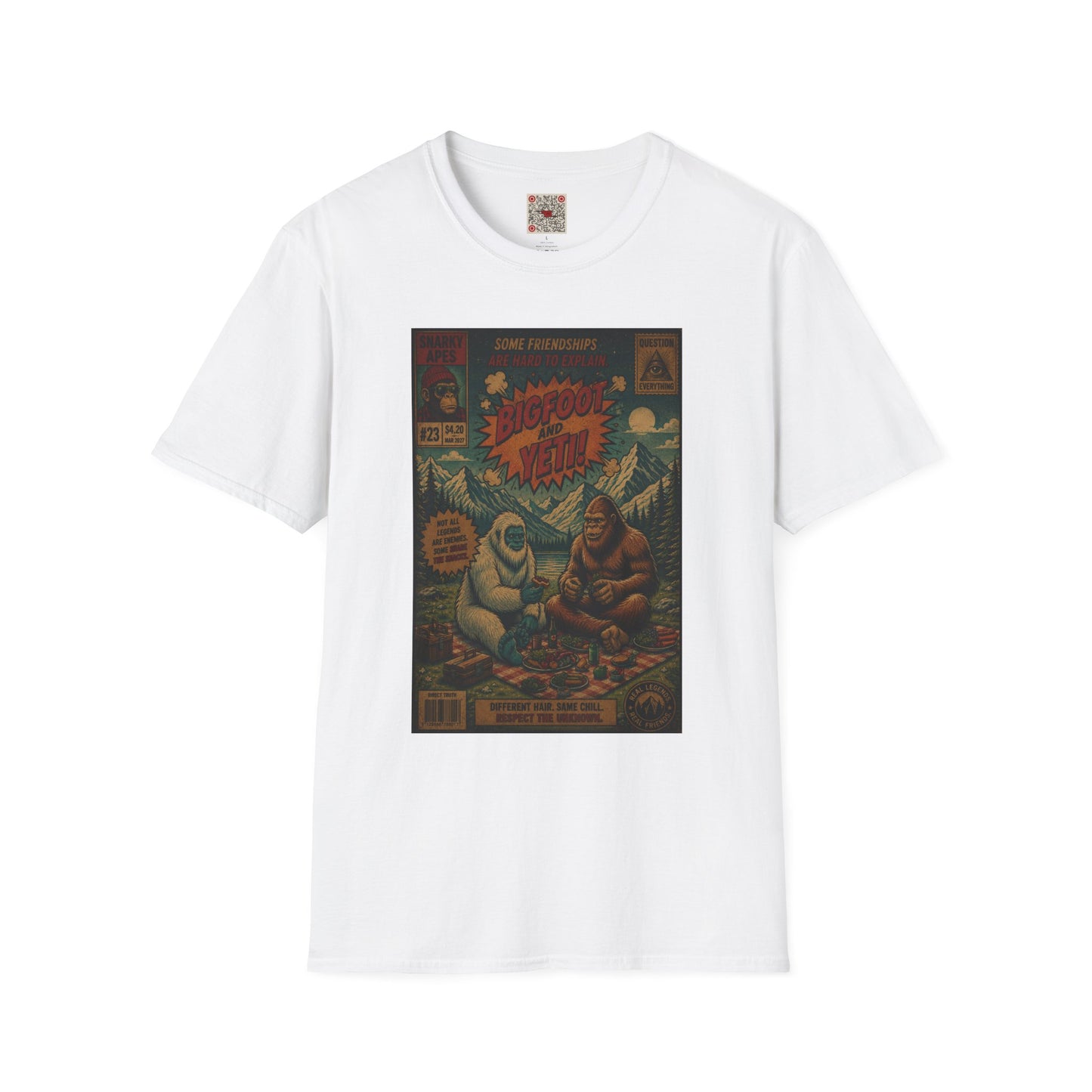 Bigfoot and Yeti Vintage Graphic T-Shirt