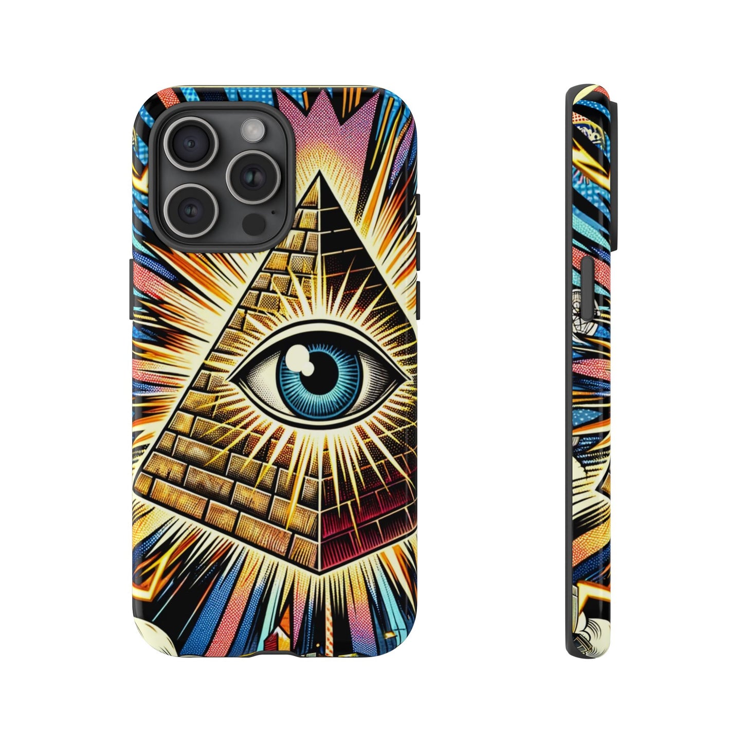 All-Seeing Pyramid Phone Case — Eye of Providence iPhone Case, Mystical Esoteric Protective Cover