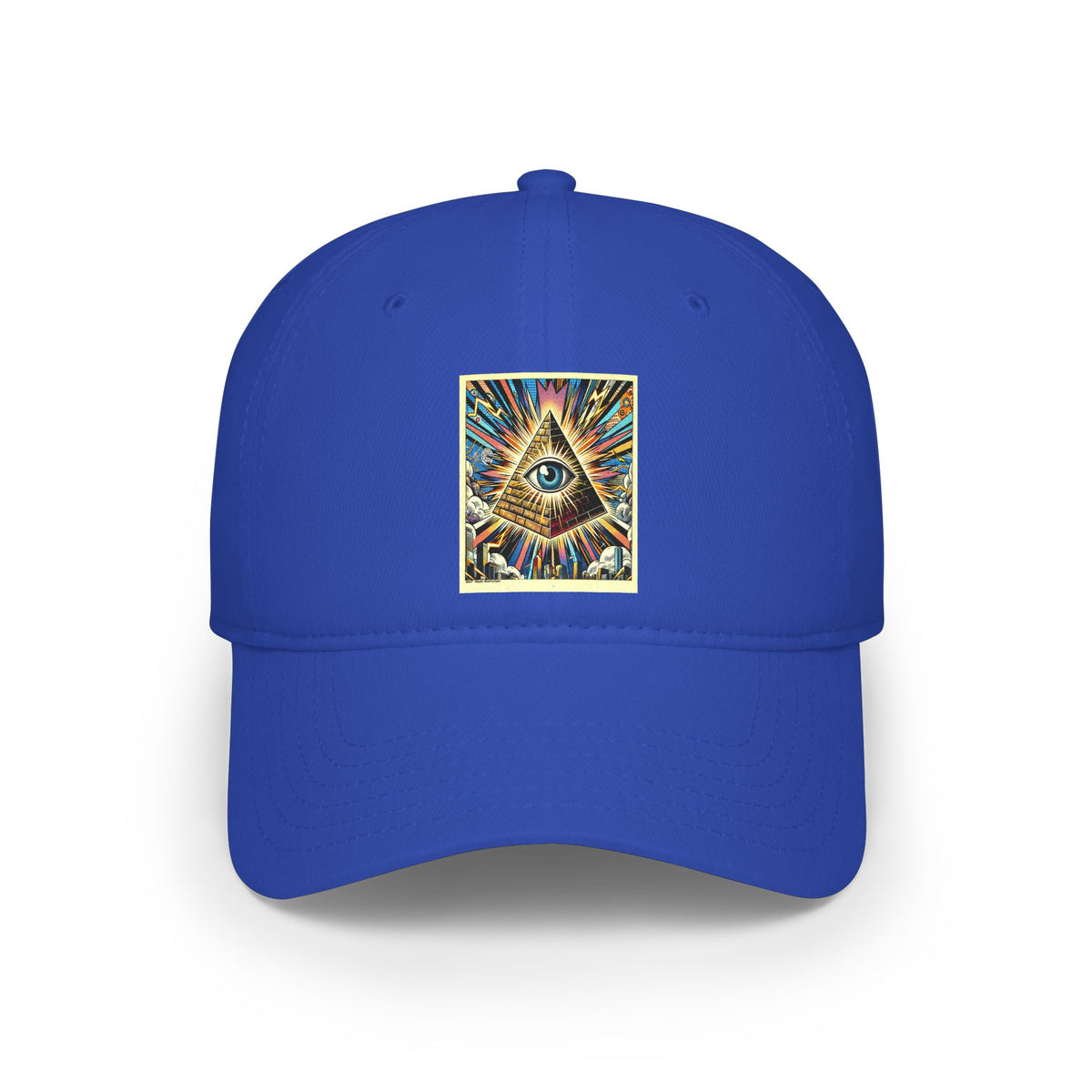 All-Seeing Eye Low Profile Baseball Cap — Mystic Pyramid Symbol Hat