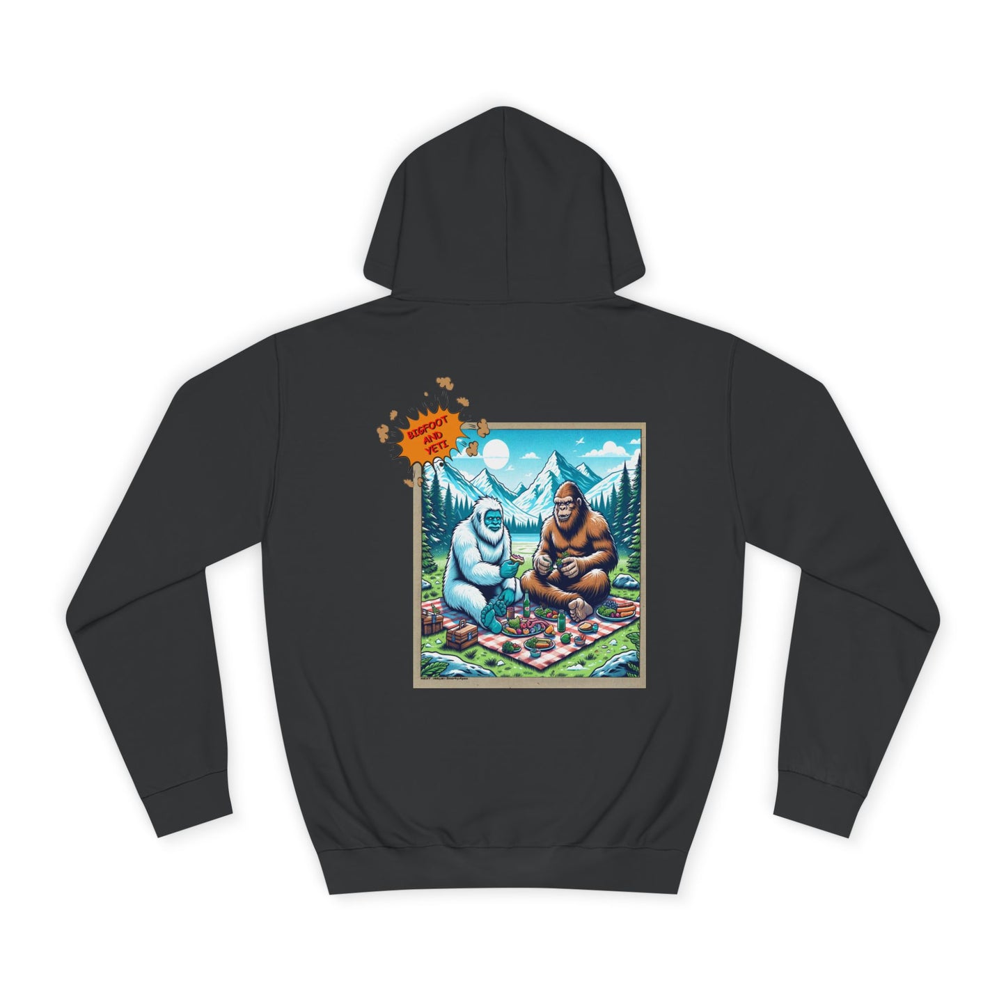 Bigfoot Picnic Hoodie — Funny Sasquatch Graphic Hoodie