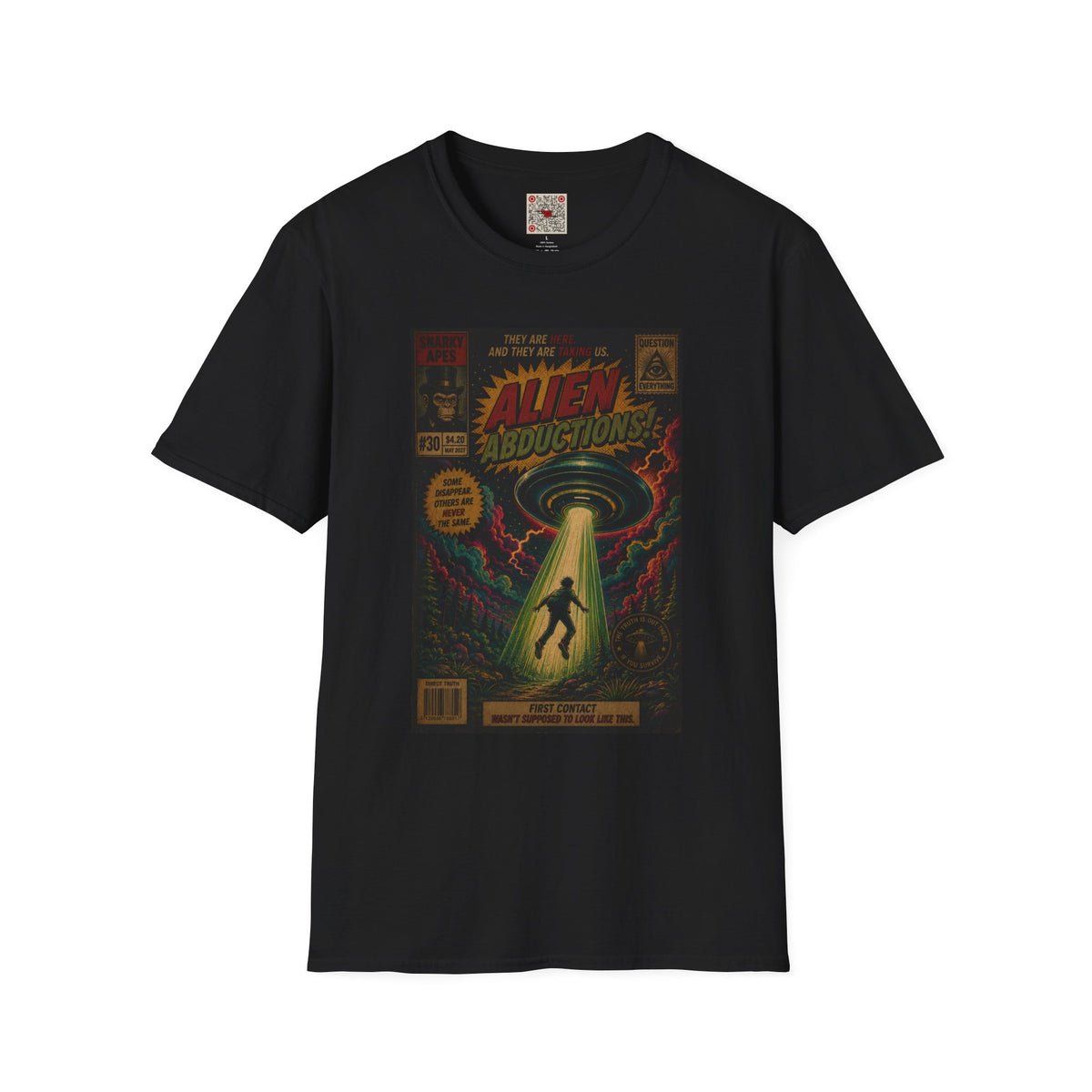 Alien Abductions T-Shirt — Retro Sci‑Fi Comic Art Tee