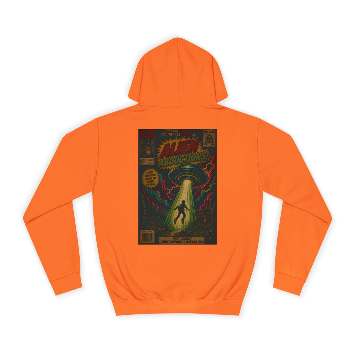 Alien Abduction Vintage Comic Hoodie