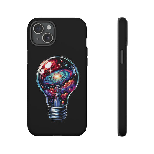 Galaxy Lightbulb Phone Case — Artistic Space iPhone Cover