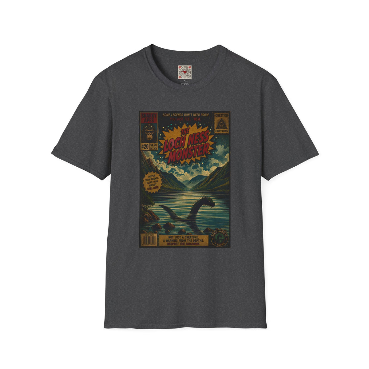 Loch Ness Monster Retro Poster T-Shirt
