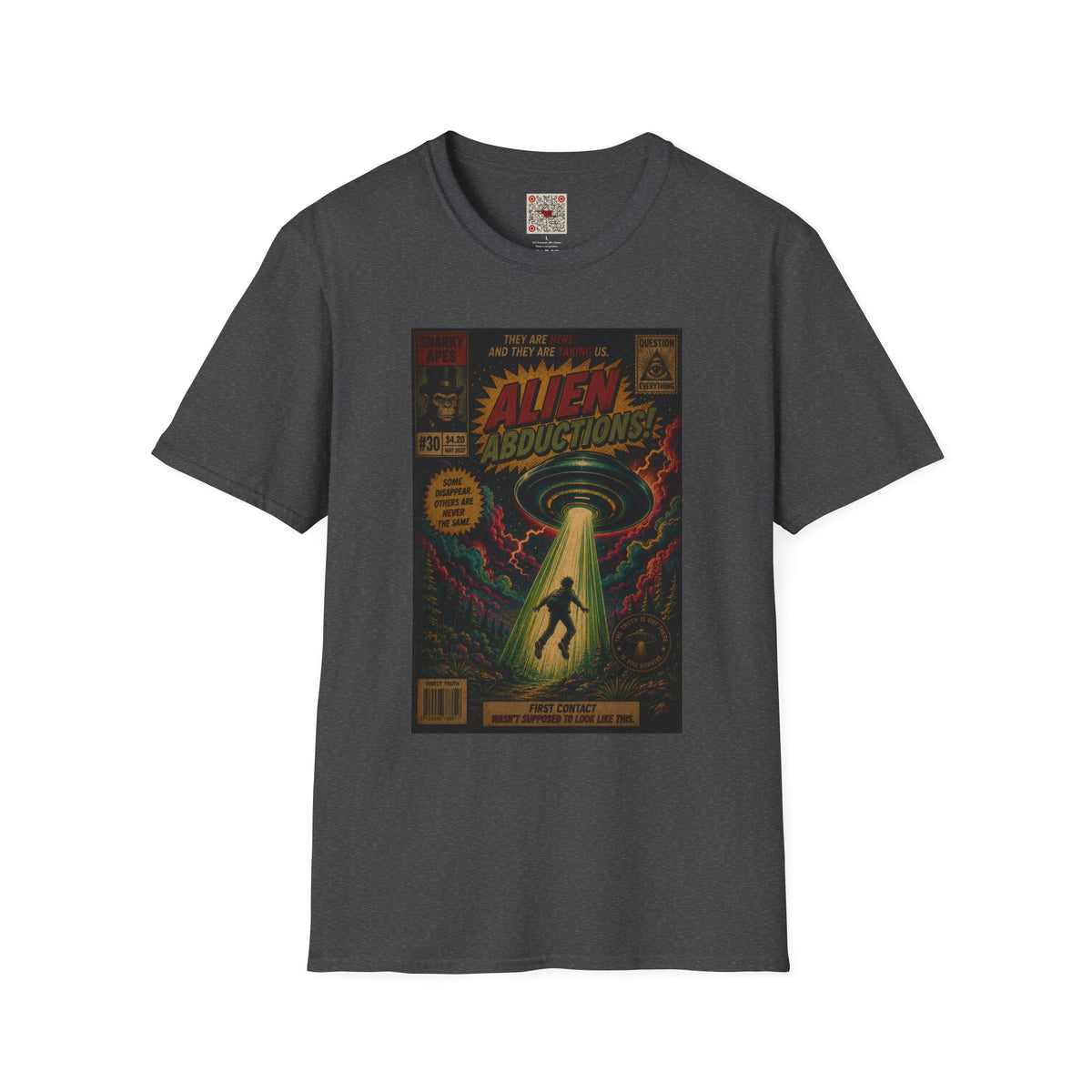 Alien Abductions T-Shirt — Retro Sci‑Fi Comic Art Tee