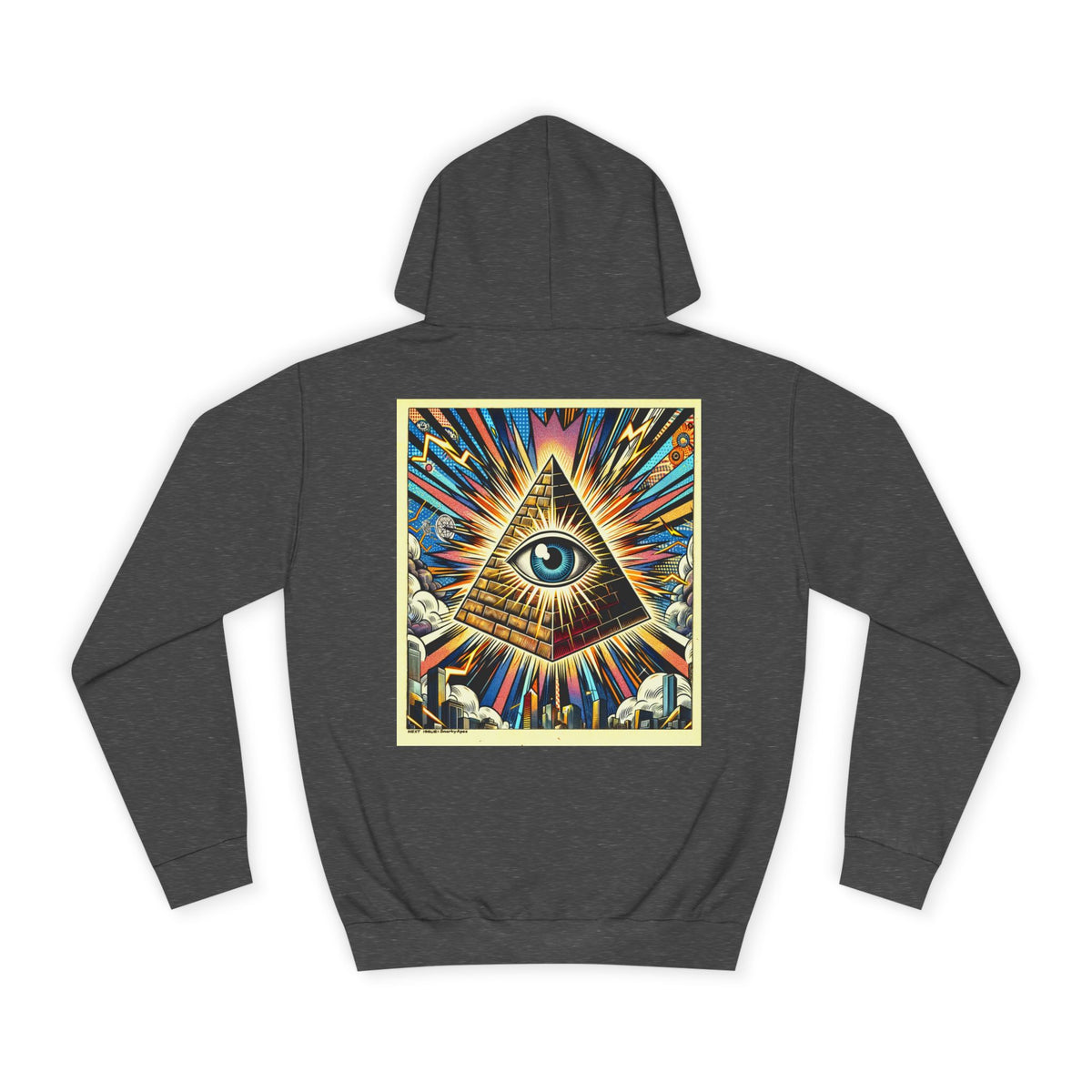 All-Seeing Pyramid Hoodie — Vintage Illuminated Eye Graphic