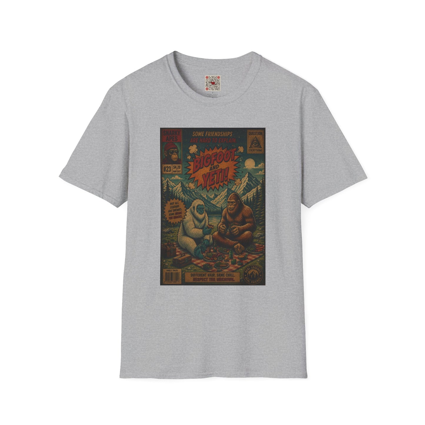Bigfoot and Yeti Vintage Graphic T-Shirt