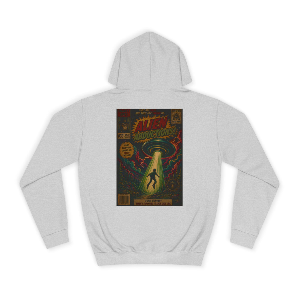 Alien Abduction Vintage Comic Hoodie