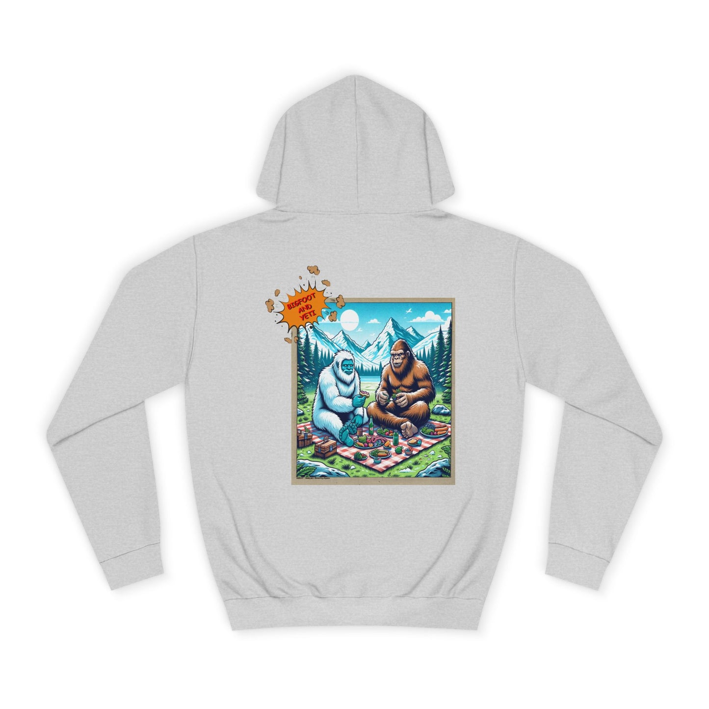 Bigfoot Picnic Hoodie — Funny Sasquatch Graphic Hoodie