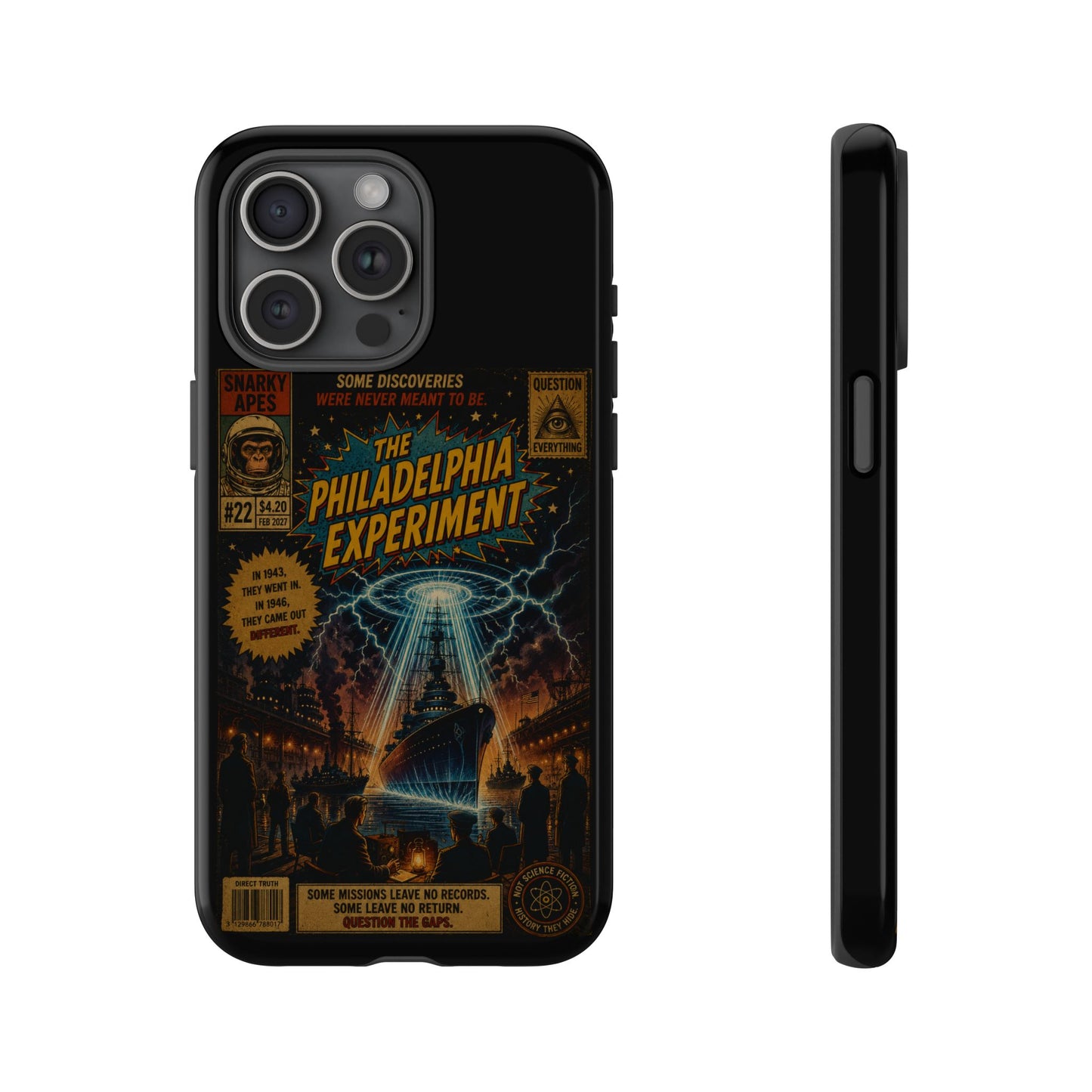 Phone Case — The Philadelphia Experiment Retro UFO Sci‑Fi Design