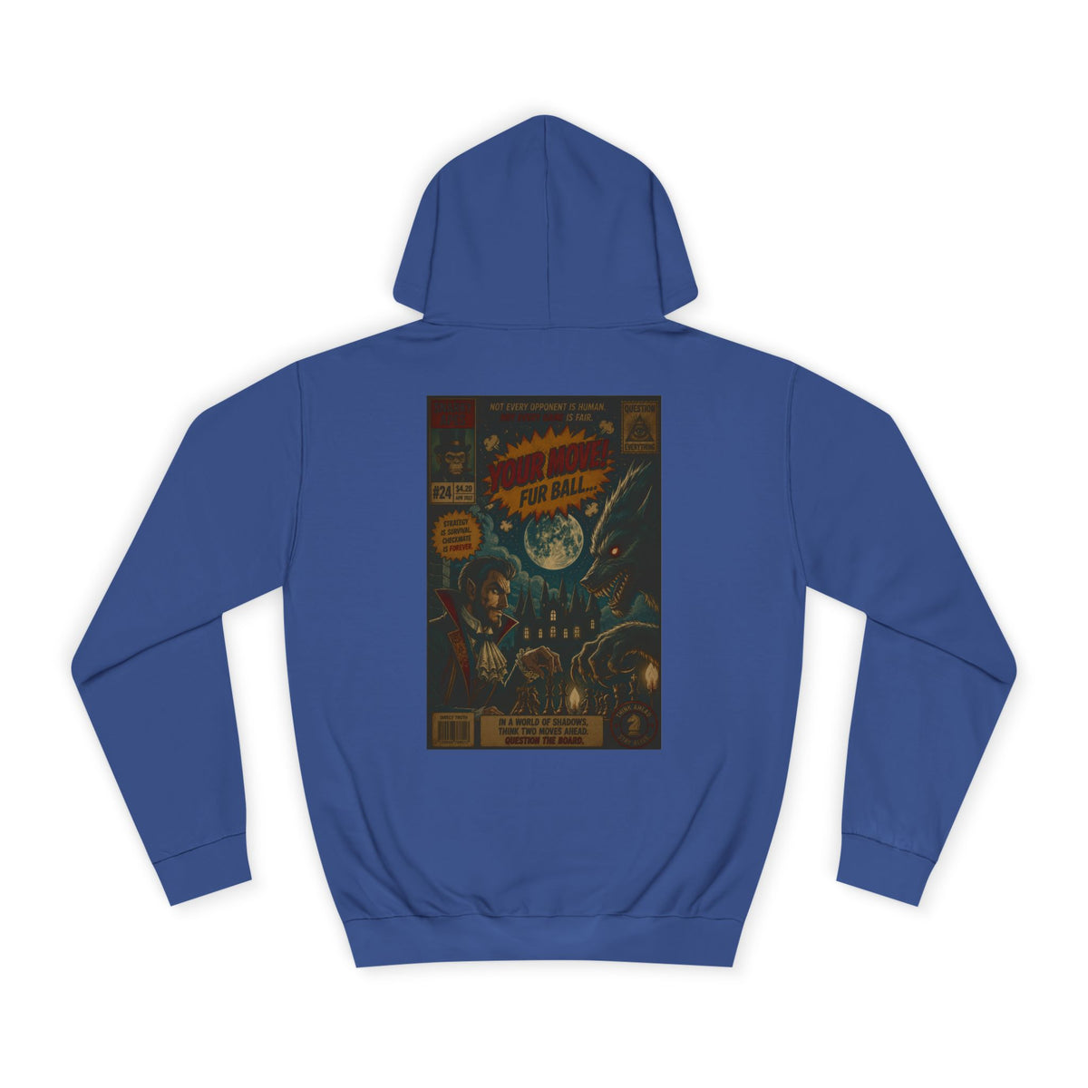 Retro Sci‑Fi Comic Hoodie — Vintage Space Adventure Graphic