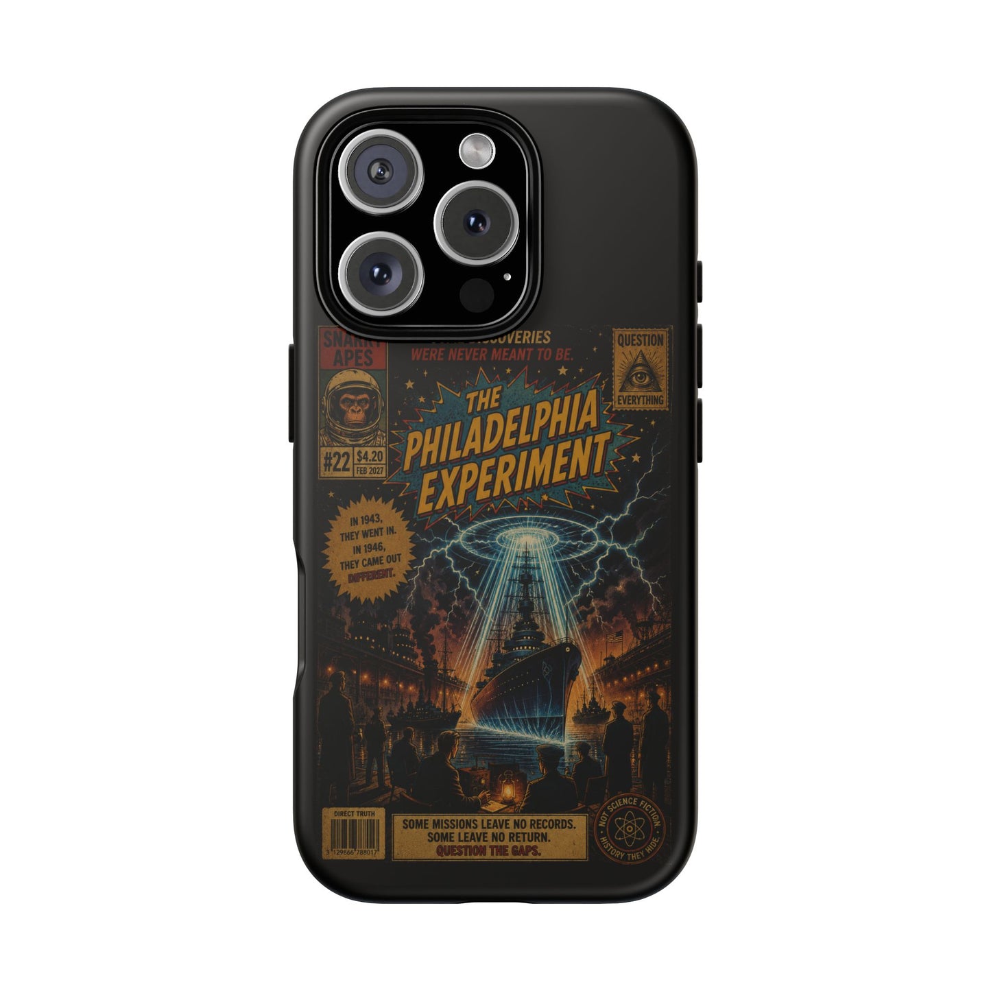 Phone Case — The Philadelphia Experiment Retro UFO Sci‑Fi Design