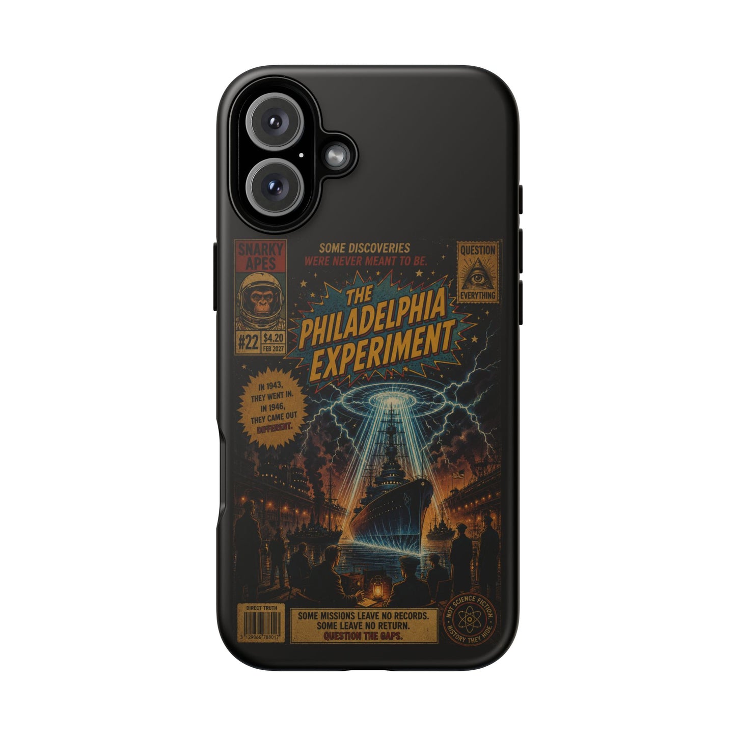 Phone Case — The Philadelphia Experiment Retro UFO Sci‑Fi Design