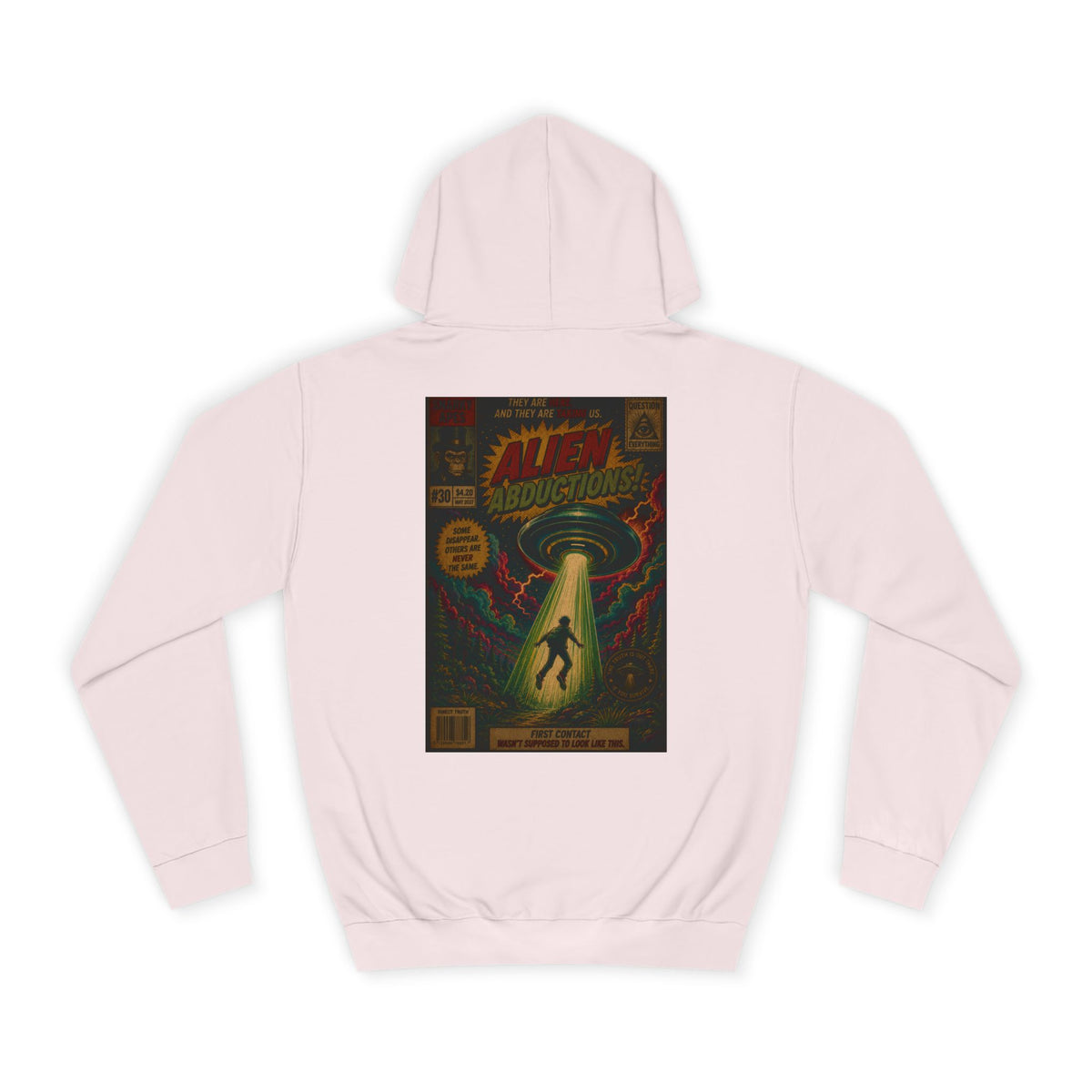 Alien Abduction Vintage Comic Hoodie