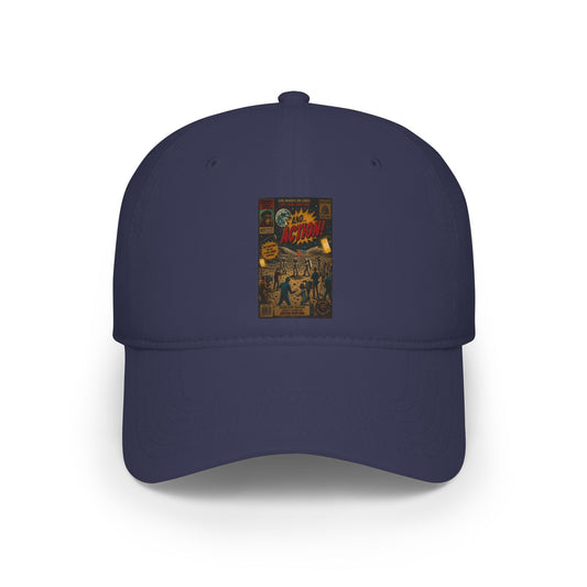 Vintage Comic Poster Baseball Cap — Retro Superhero Graphic Low-Profile Hat