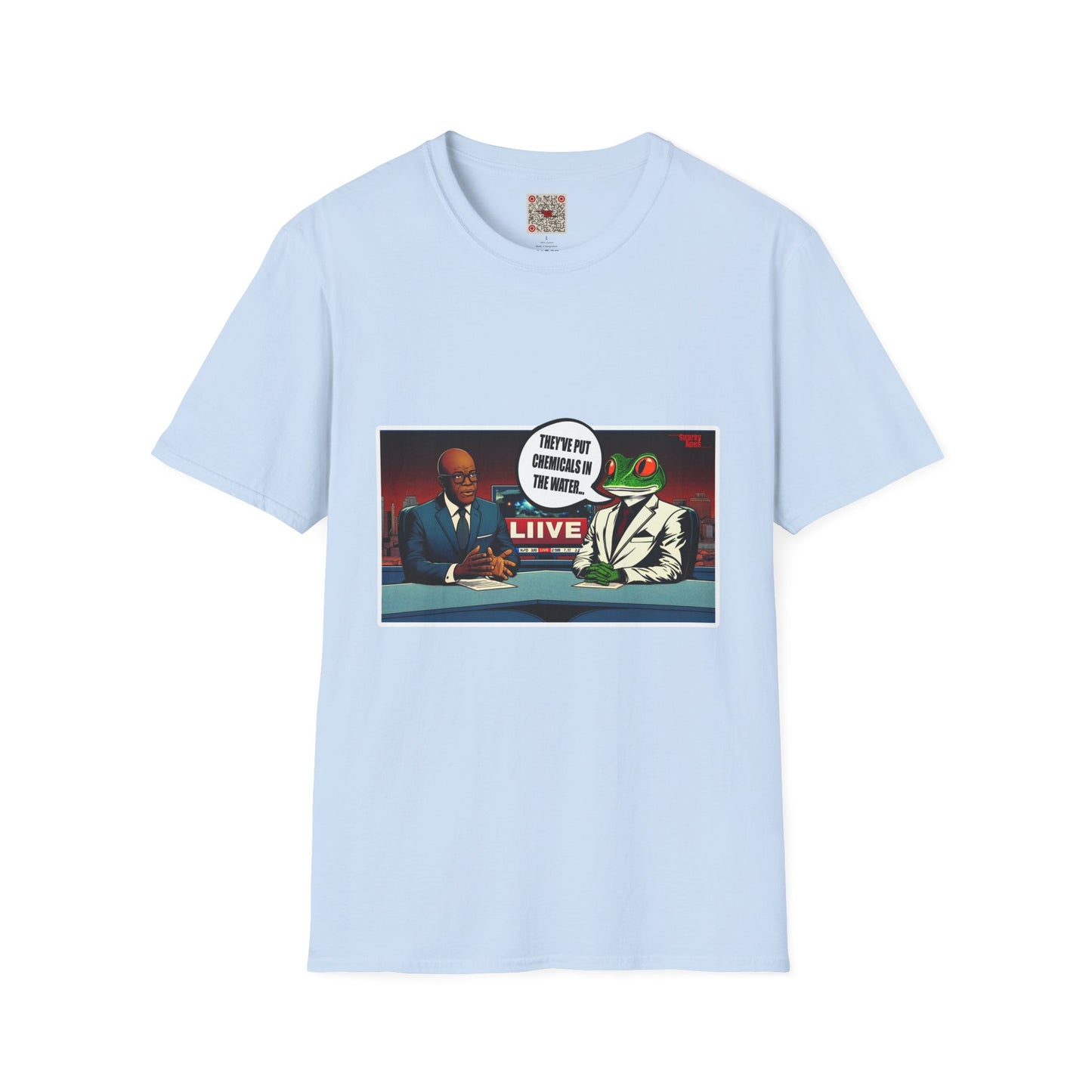 T-Shirt — Satirical News Desk Design (They've Put Chemicals In The Water)
