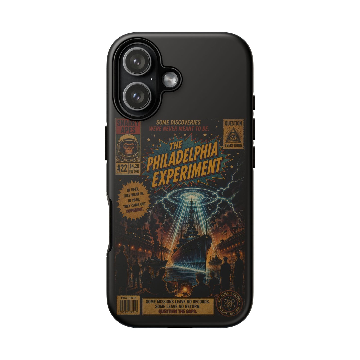 Phone Case — The Philadelphia Experiment Retro UFO Sci‑Fi Design