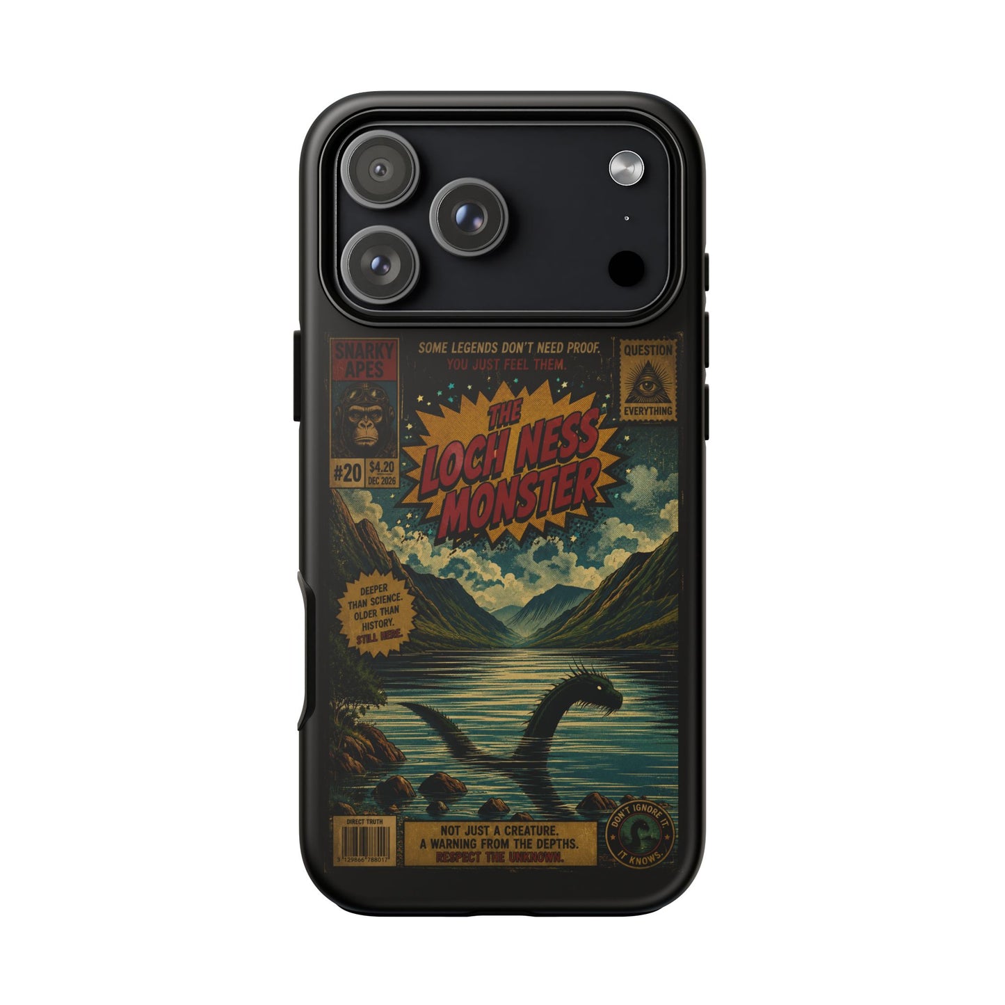 Phone Case — Retro 'Loch Ness Monster' Comic Art Protective Cover