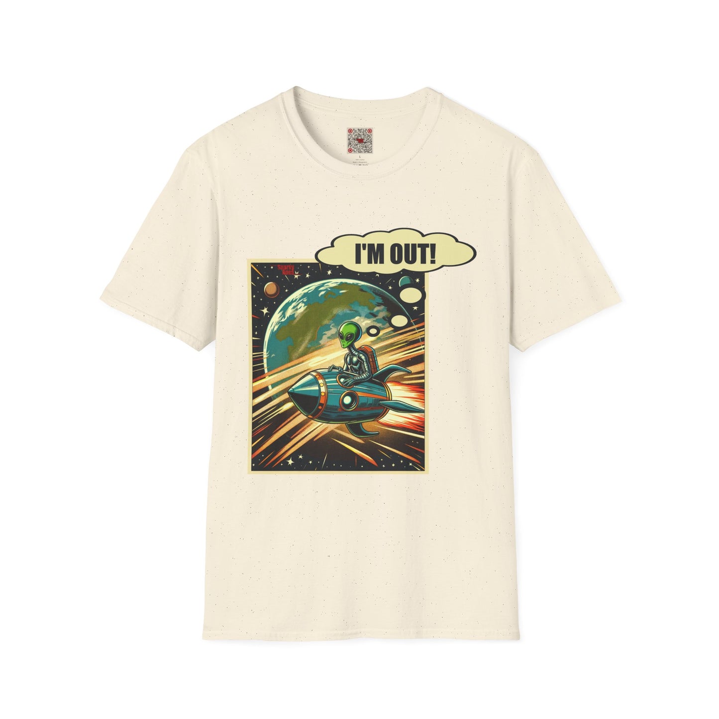 I'm Out! Alien Spaceship Graphic T-Shirt — Retro Space Comic Tee