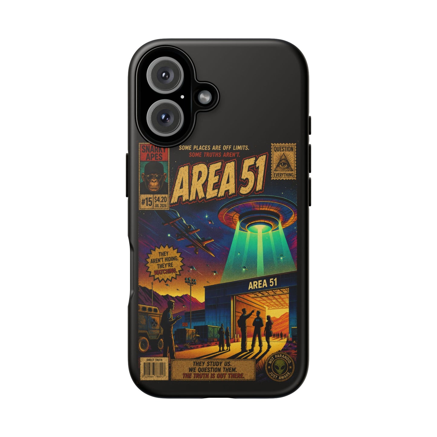 Area 51 Retro UFO Phone Case