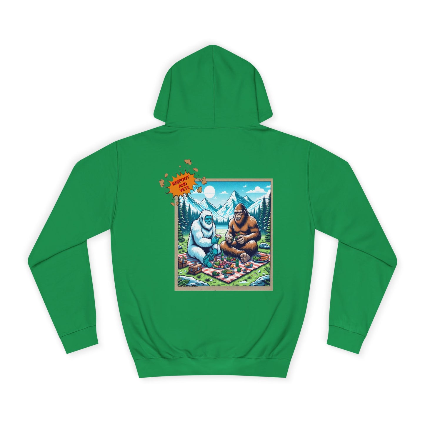 Bigfoot Picnic Hoodie — Funny Sasquatch Graphic Hoodie