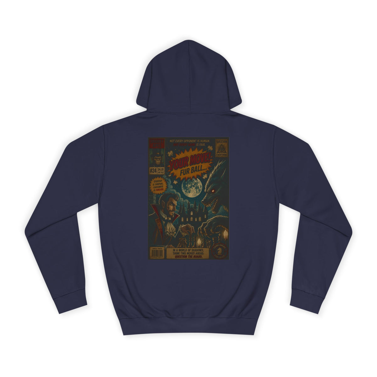 Retro Sci‑Fi Comic Hoodie — Vintage Space Adventure Graphic