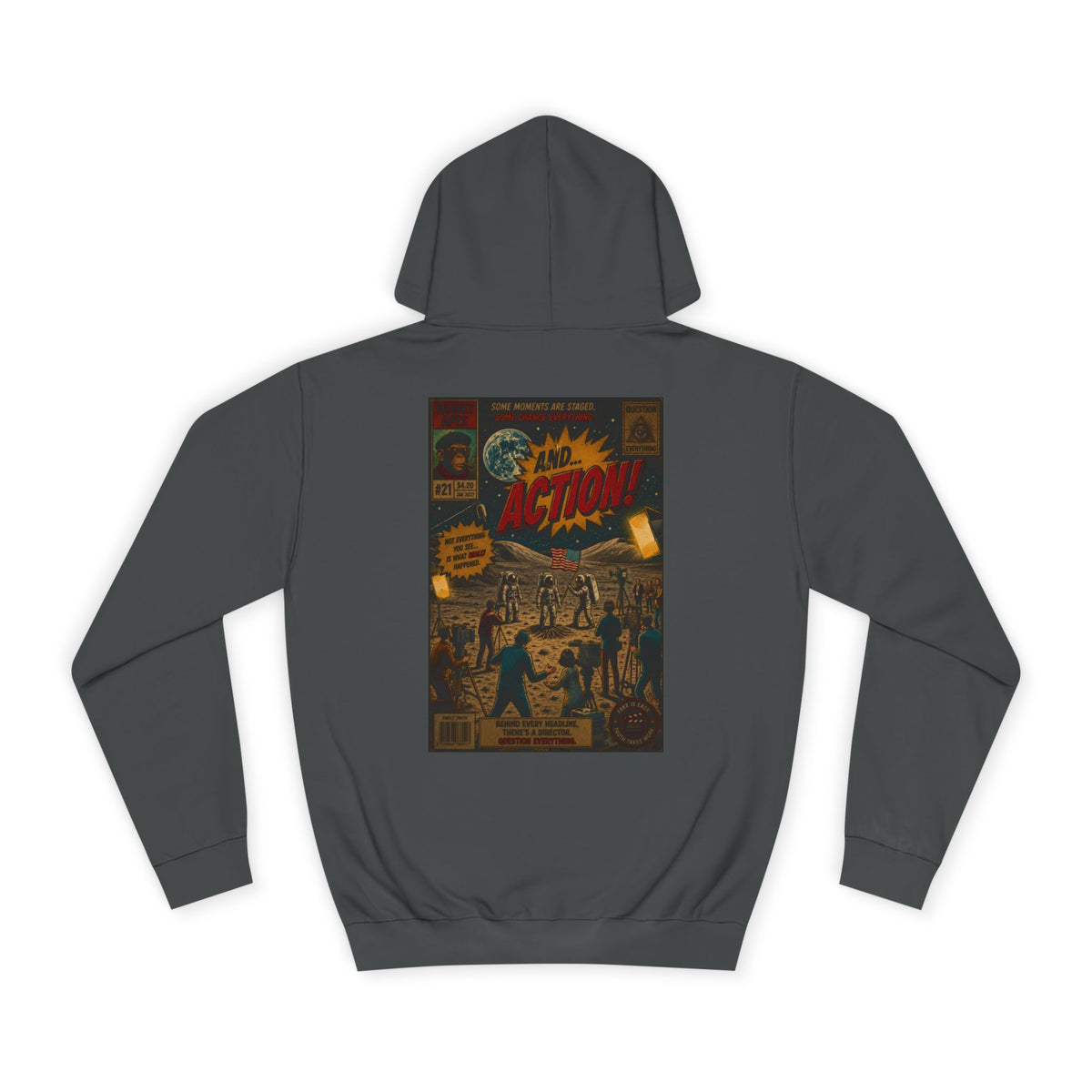 Vintage Comic Cover Hoodie – Retro 'Action' Graphic Pullover