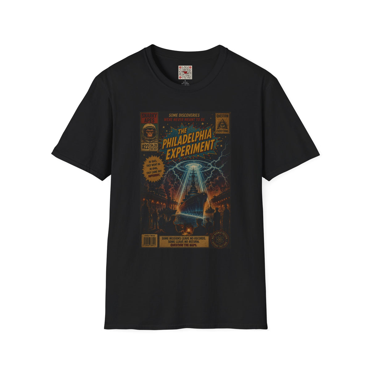 Philadelphia Experiment T-Shirt — Vintage UFO Conspiracy Graphic Tee