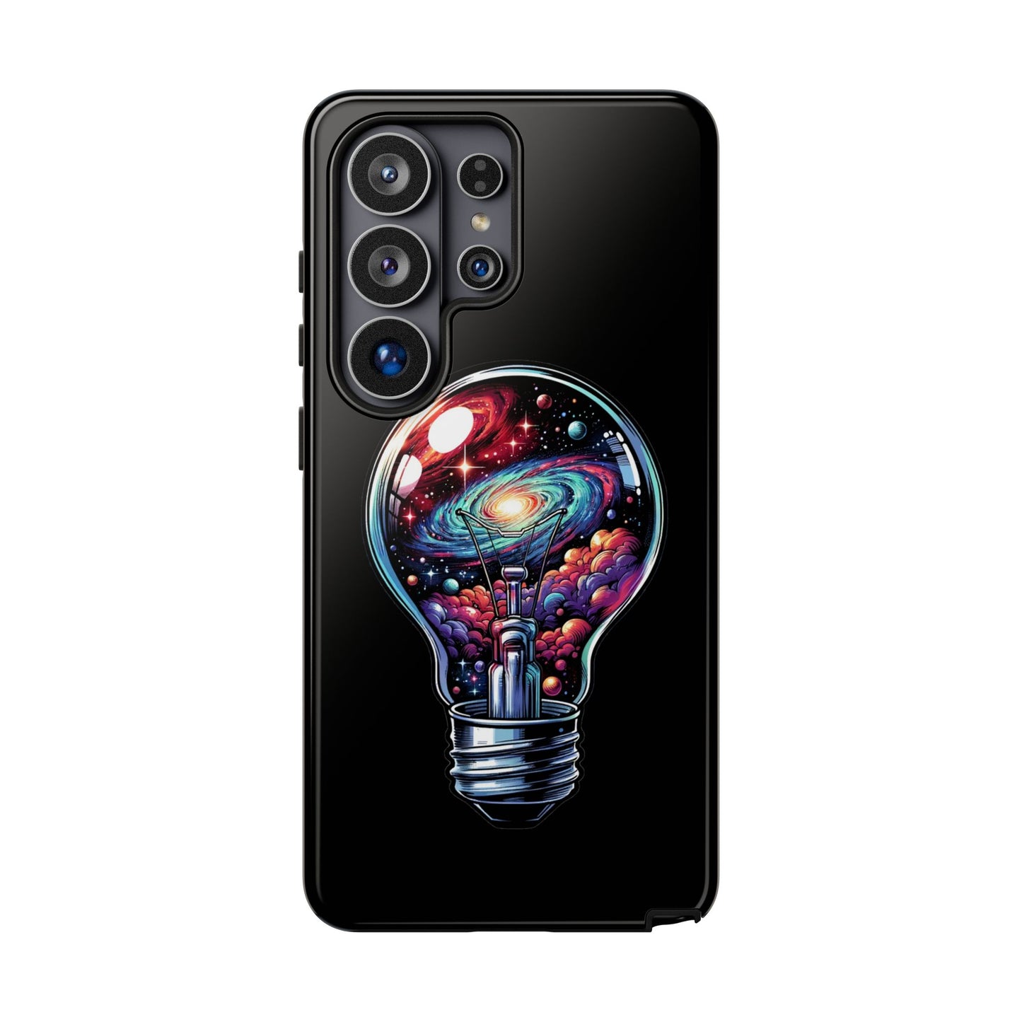 Galaxy Lightbulb Phone Case — Artistic Space iPhone Cover